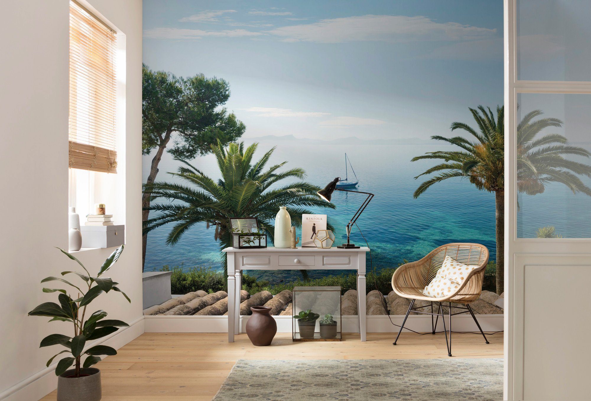 Komar Vliesbehang Digitale print vlies - Paradise View - Afmeting 450 x 280 cm (9 stuks)