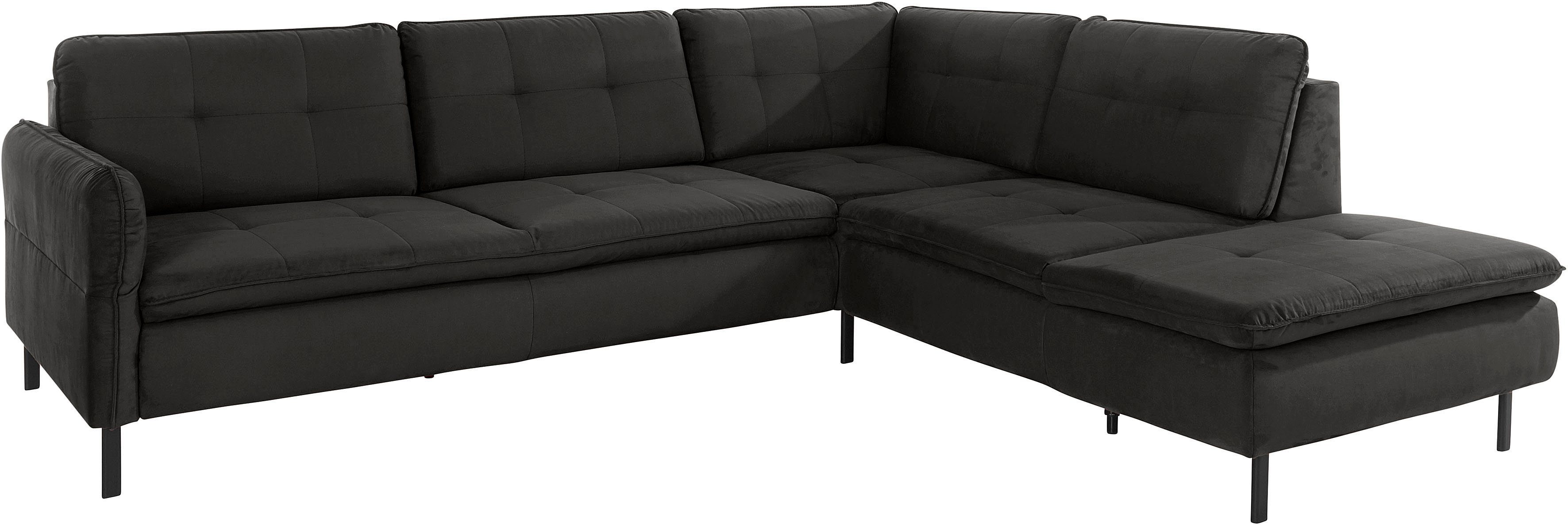 INOSIGN Hoekbank Birkholm L-vorm Verstelbare armleuningen, ook in Easy Clean bekleding - met water te reinigen