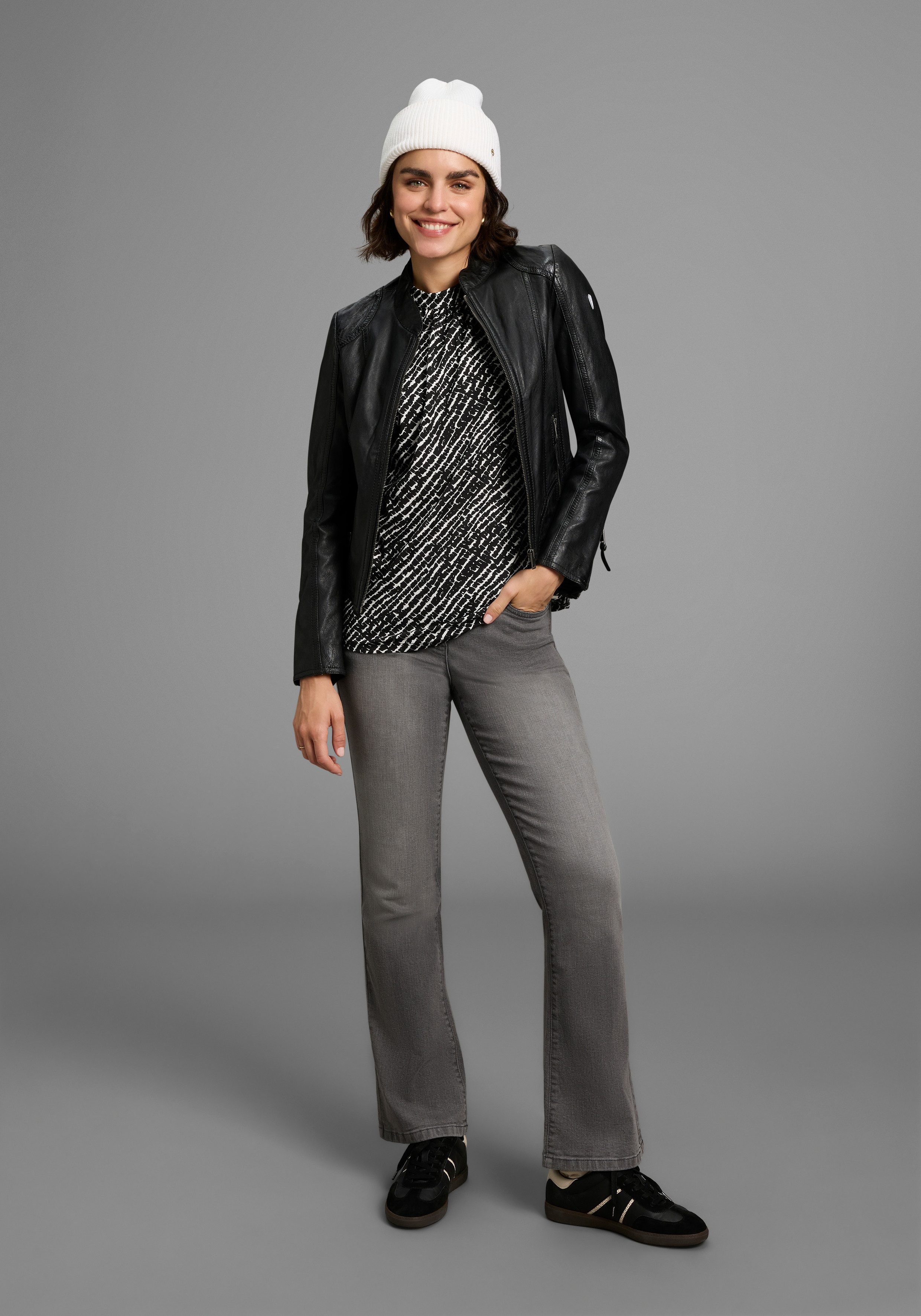 Laura Scott Shirt met korte mouwen met modieus motief - nieuwe collectie