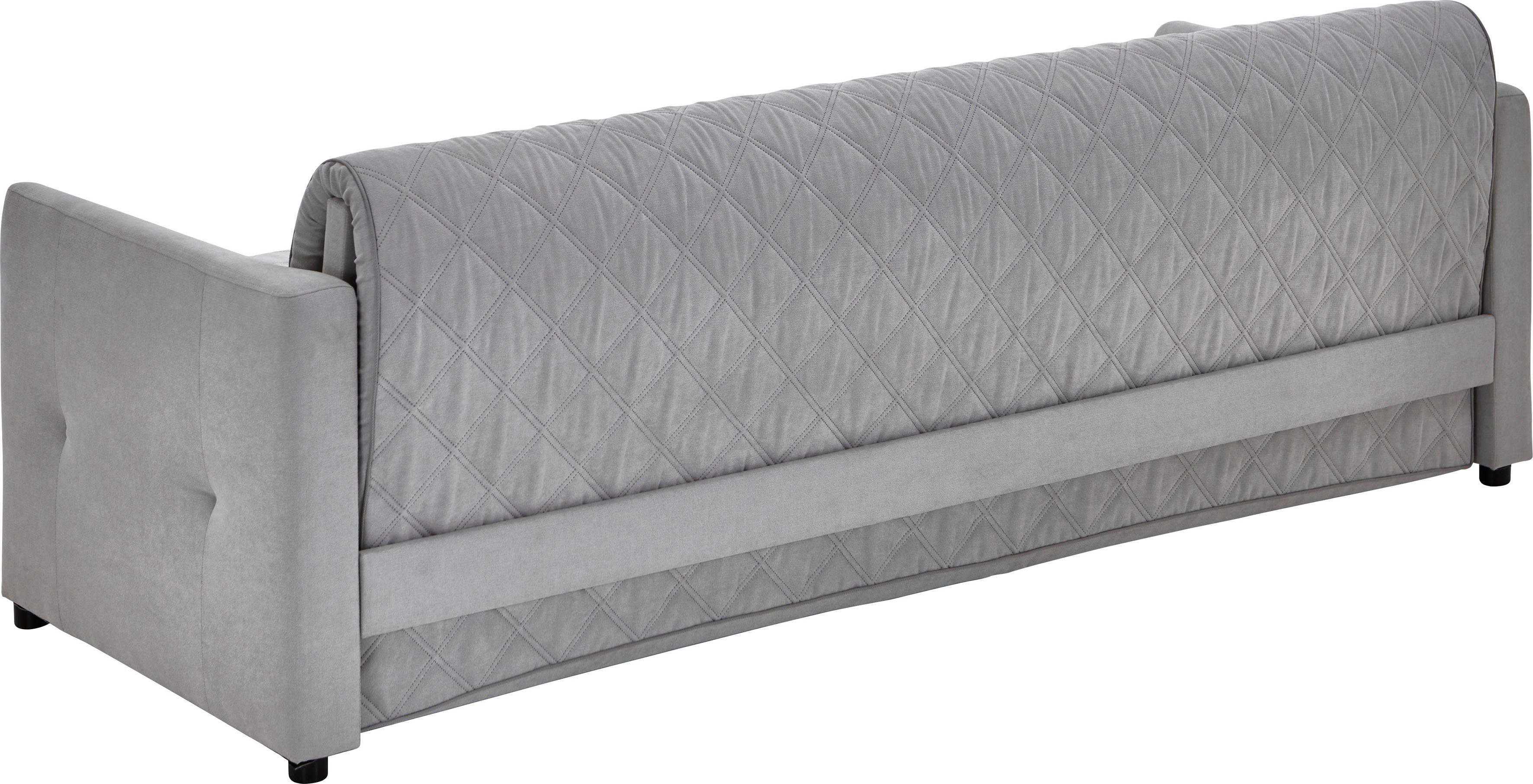 ATLANTIC home collection Slaapbank KEN met slaapfunctie, inclusief topmatras met afneembare bekleding