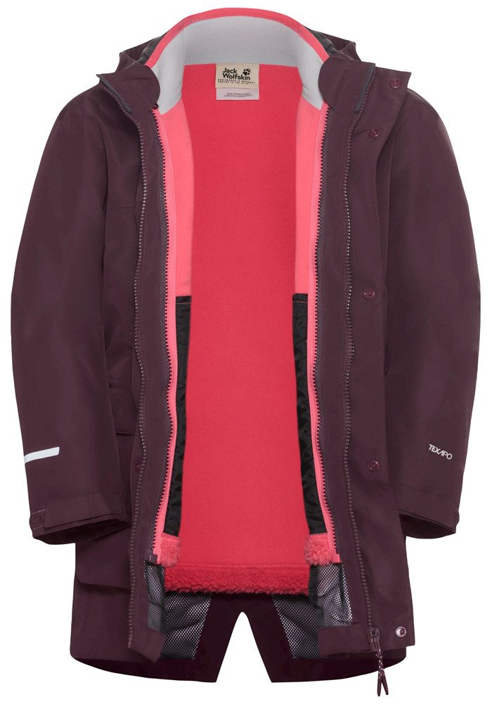 Jack Wolfskin Functioneel 3-in-1-jack 3IN1 CANVEY KIDS