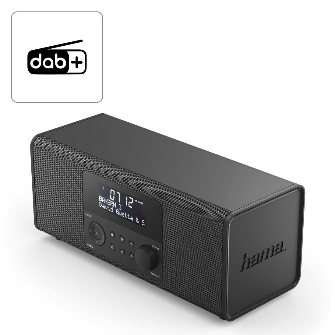 Hama Digitale radio (DAB+) Digitaal radio, DAB wekkerradio, FM/stereo/6W DR1400