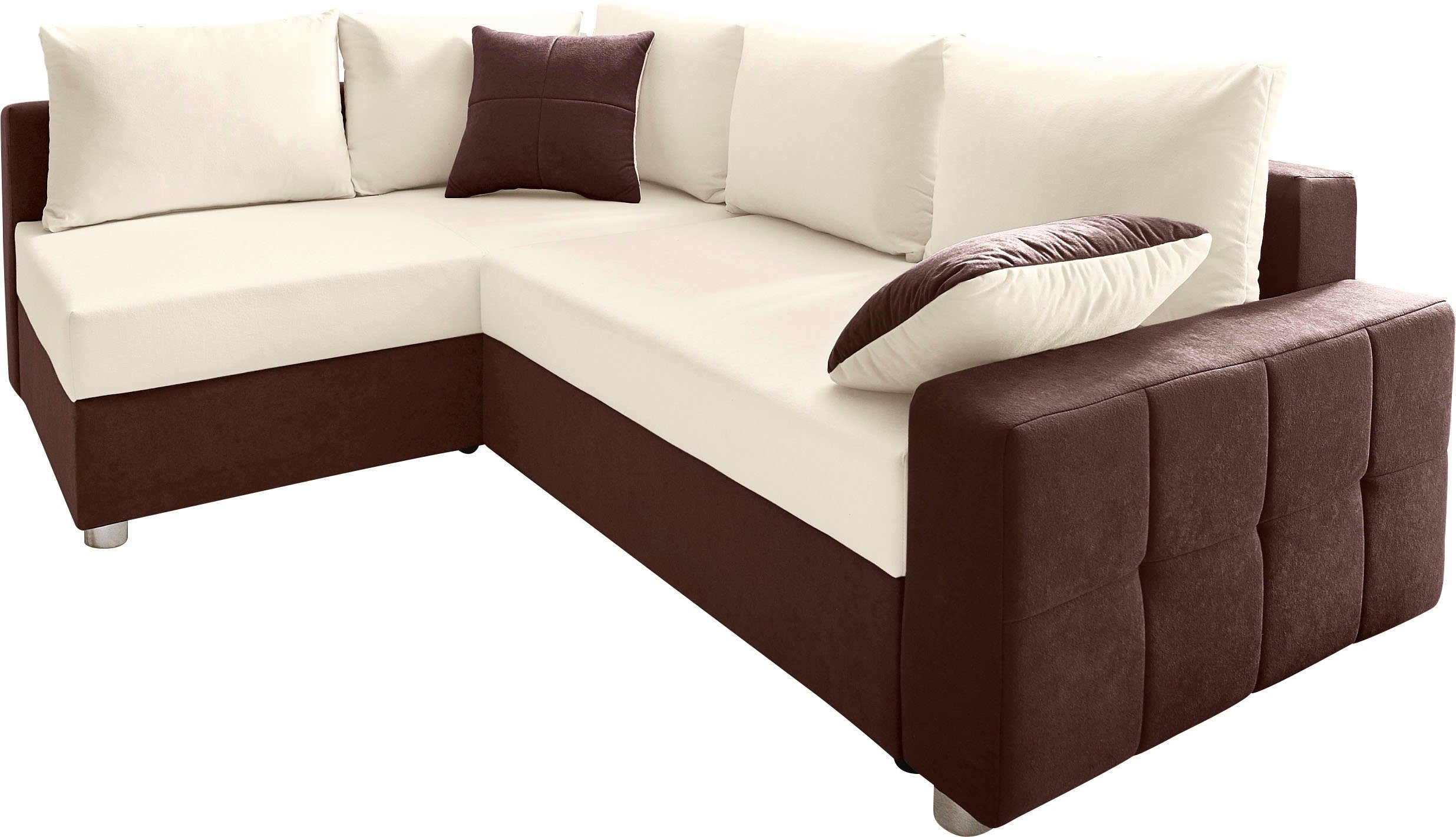 COLLECTION AB Hoekbank Parma L-vorm met slaapfunctie en binnenvering