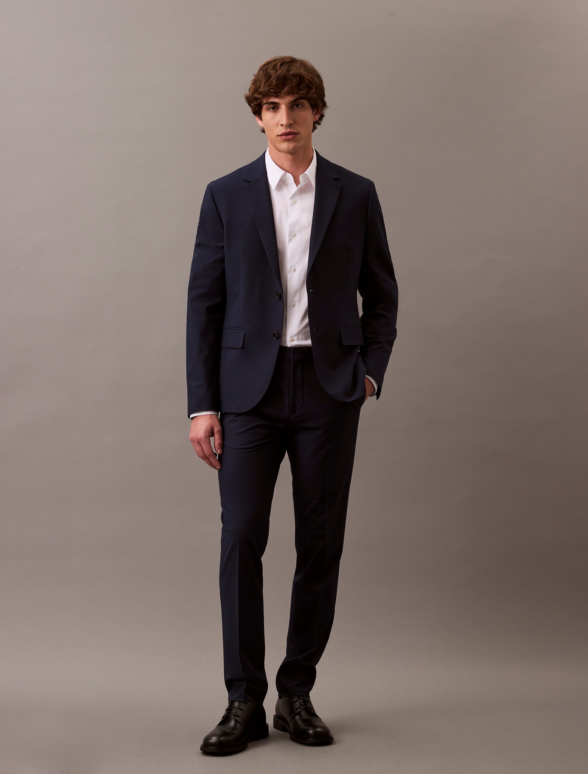 Calvin Klein Businessoverhemd LS SOLID STRETCH CLASSIC SHIRT