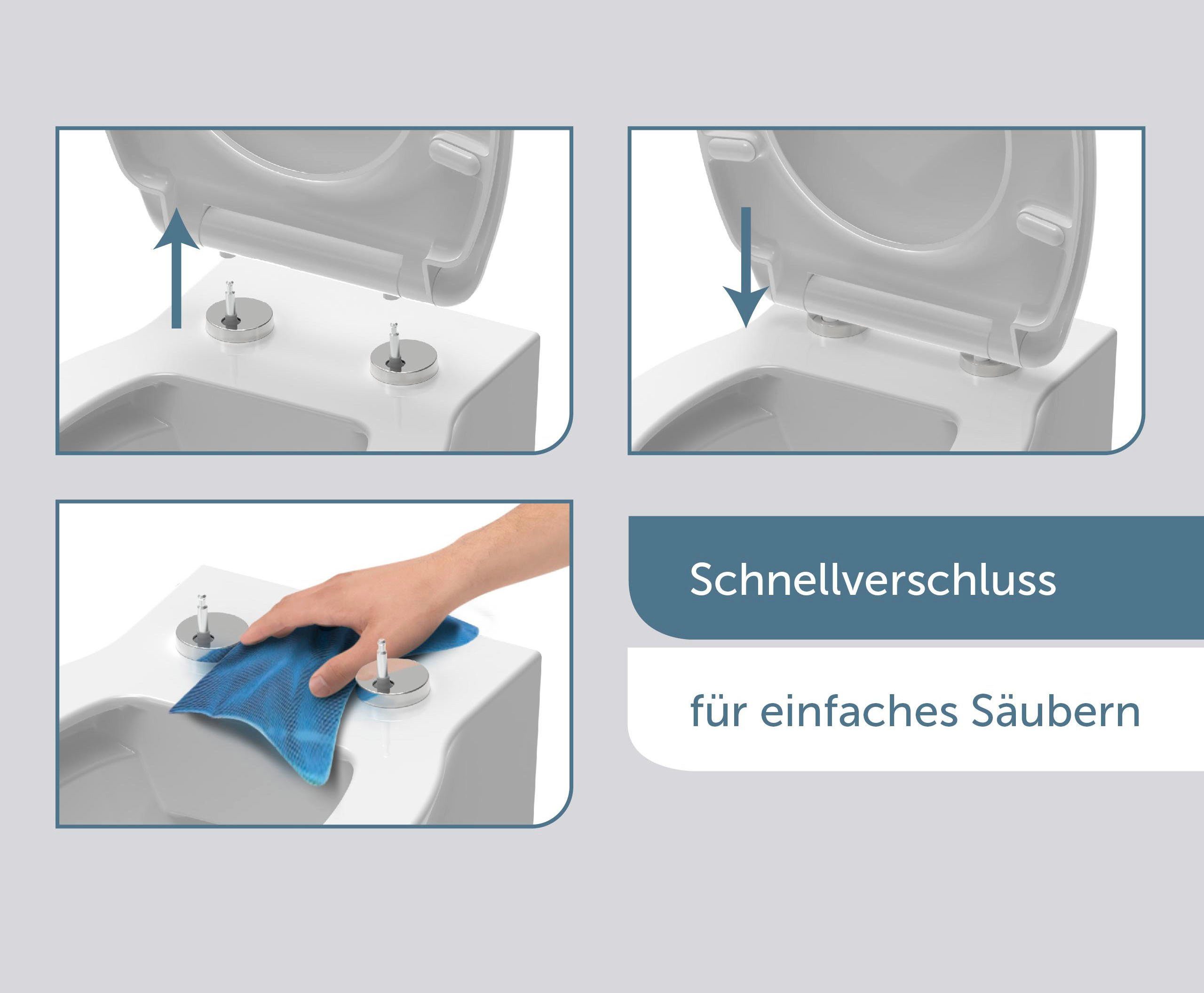 Schütte Toiletzitting met softclosemechanisme en snelsluiting