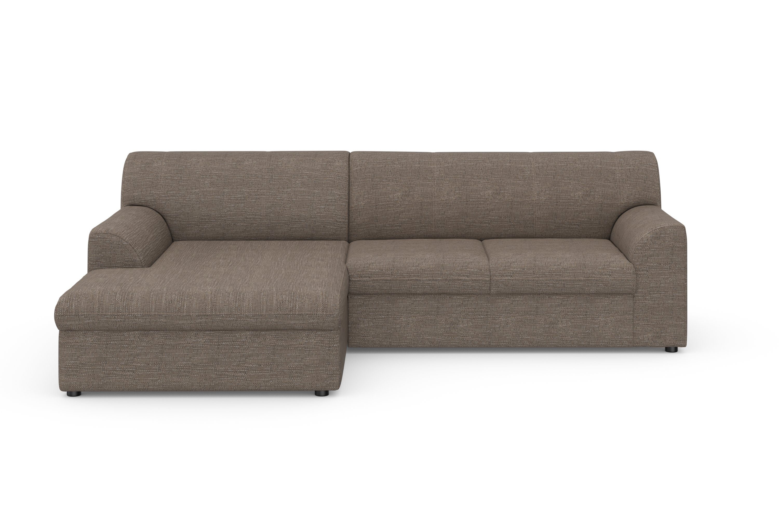 DOMO collection Hoekbank Topper, elegant en tijdloos, compacte afmetingen 245/155cm, L-vorm