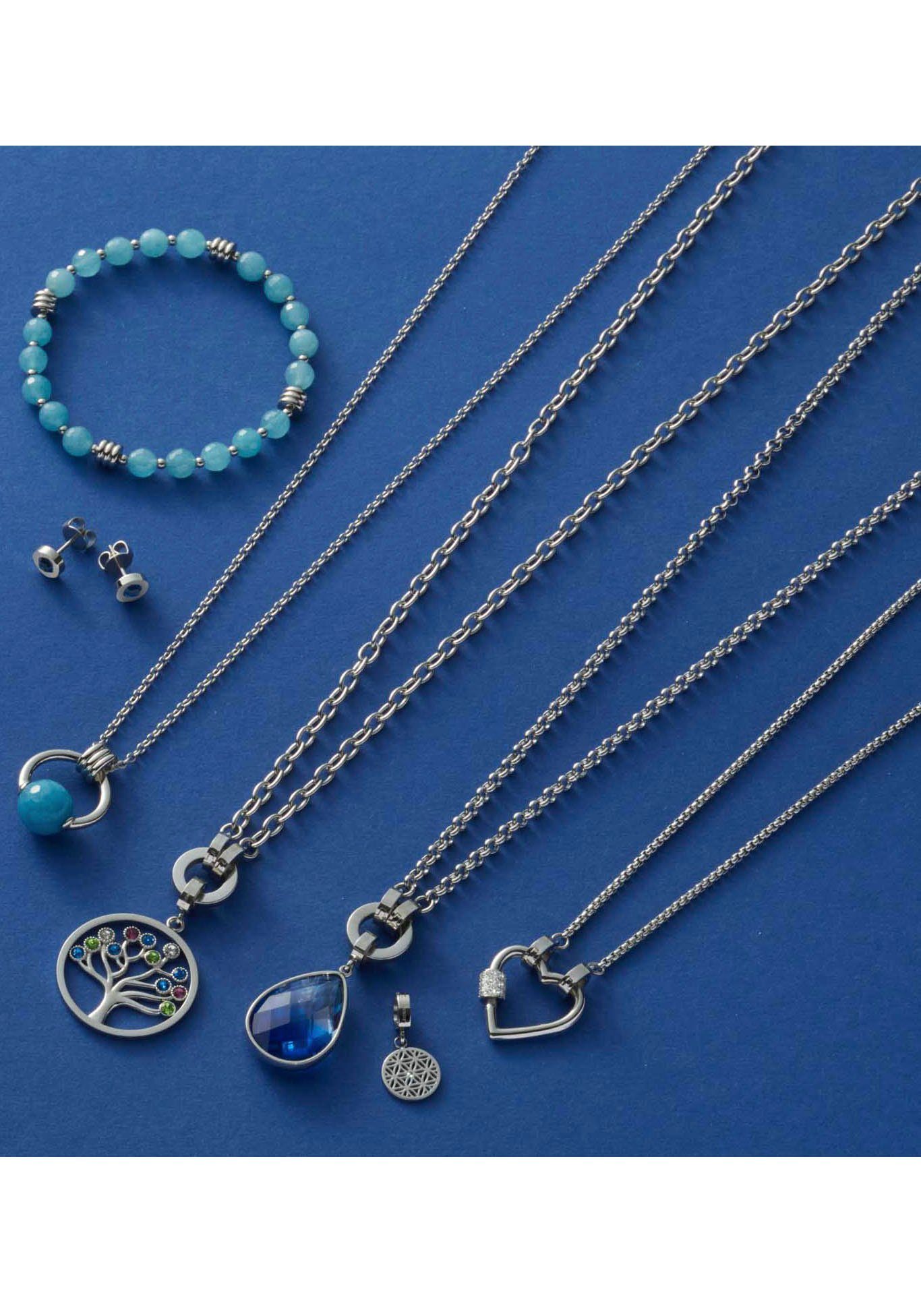 LEONARDO Bedelketting Minou Clip&Mix, 021804 met zirkoon (synthetisch)