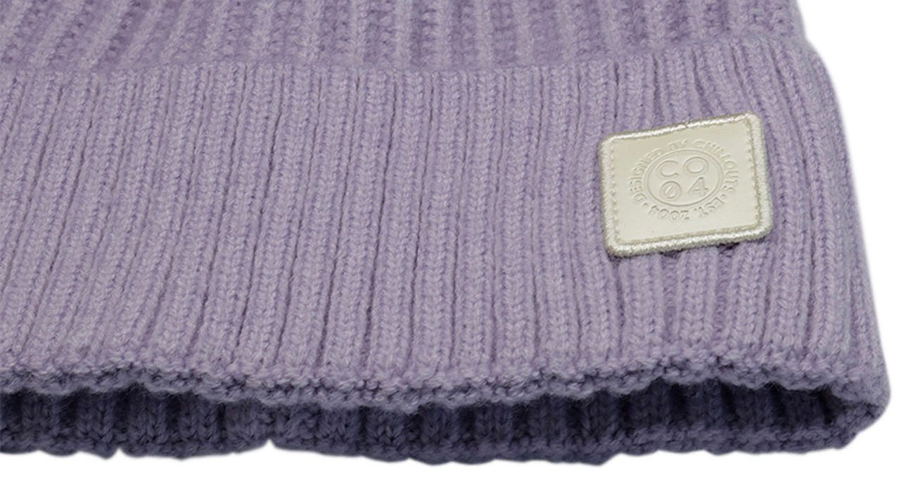 chillouts Gebreide muts Denise Hat met zichtbaar logo-patch