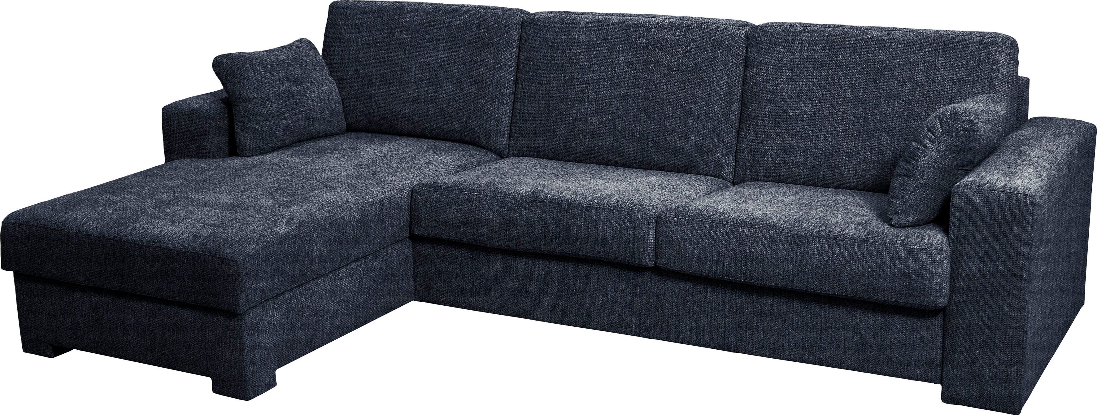 Home affaire Hoekbank Roma "M" matras hoogte 14 cm, slaapfunctie, met ondervering,