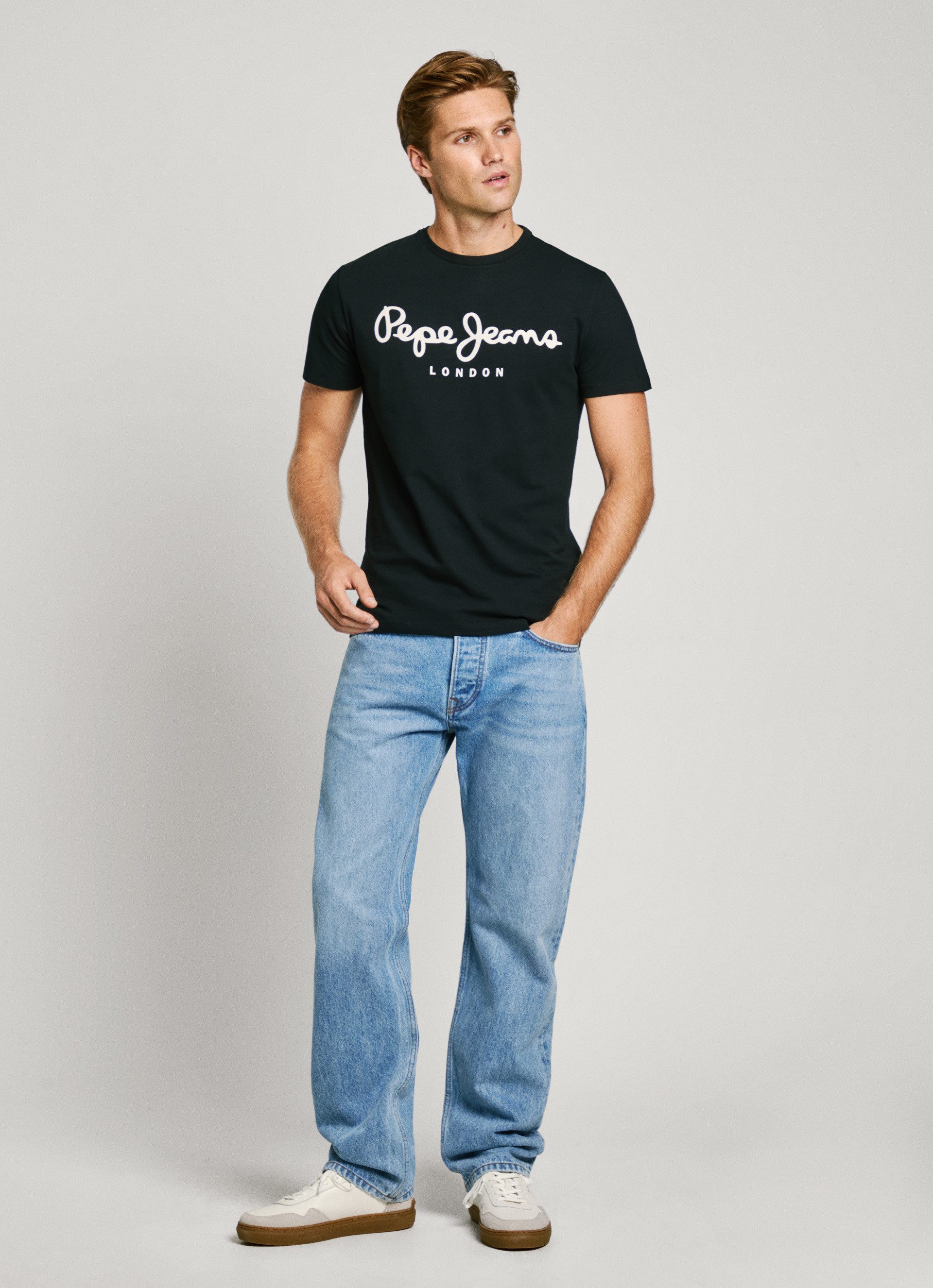 Pepe Jeans T-shirt met merkprint voor