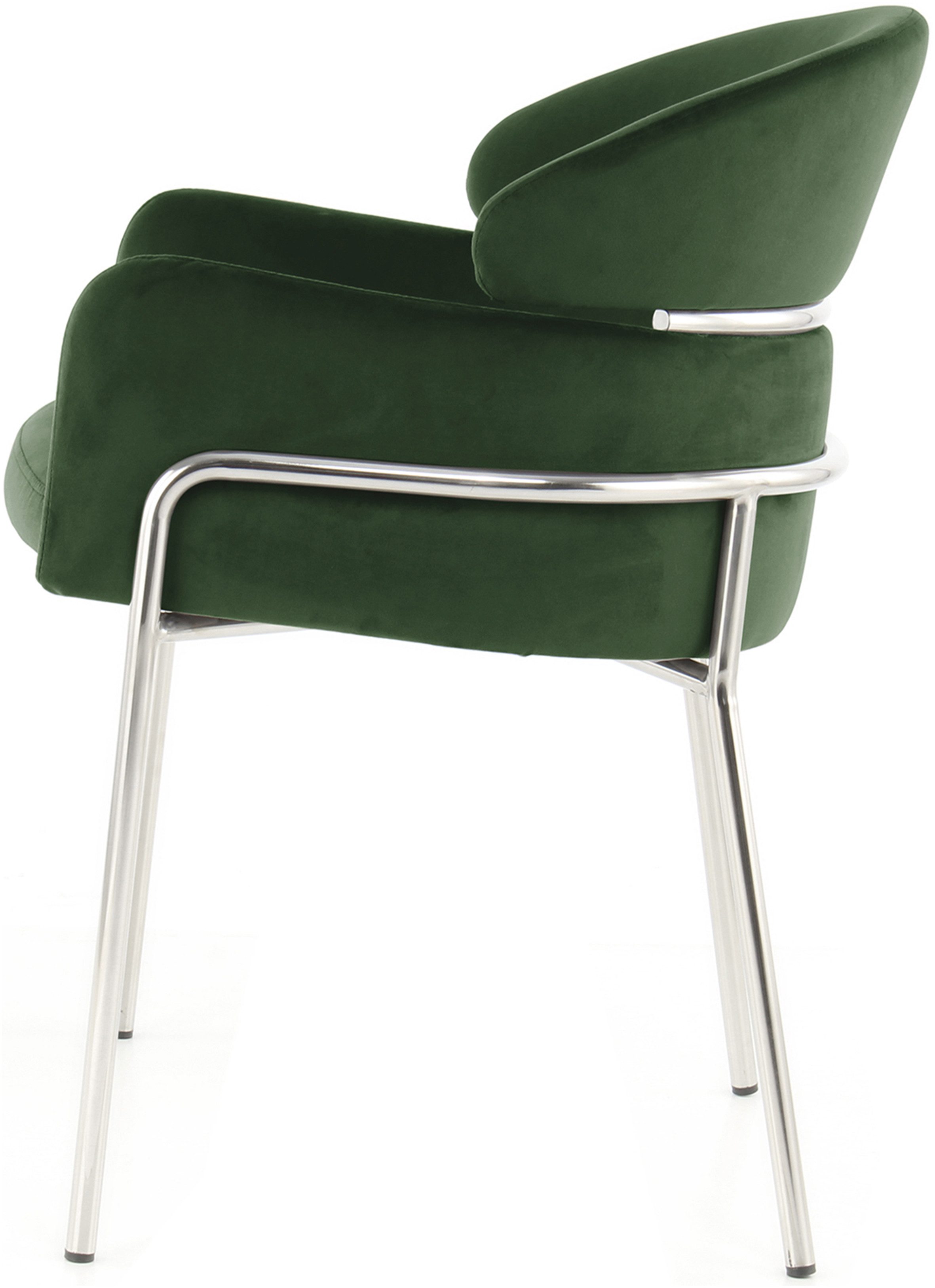Kayoom Stoel Corey 125, comfortabele stoel, trendy retro-look fluweelzachte bekleding, onderhoudsvriendelijk, zeer gezellig, trendy retro-look (1 stuk)