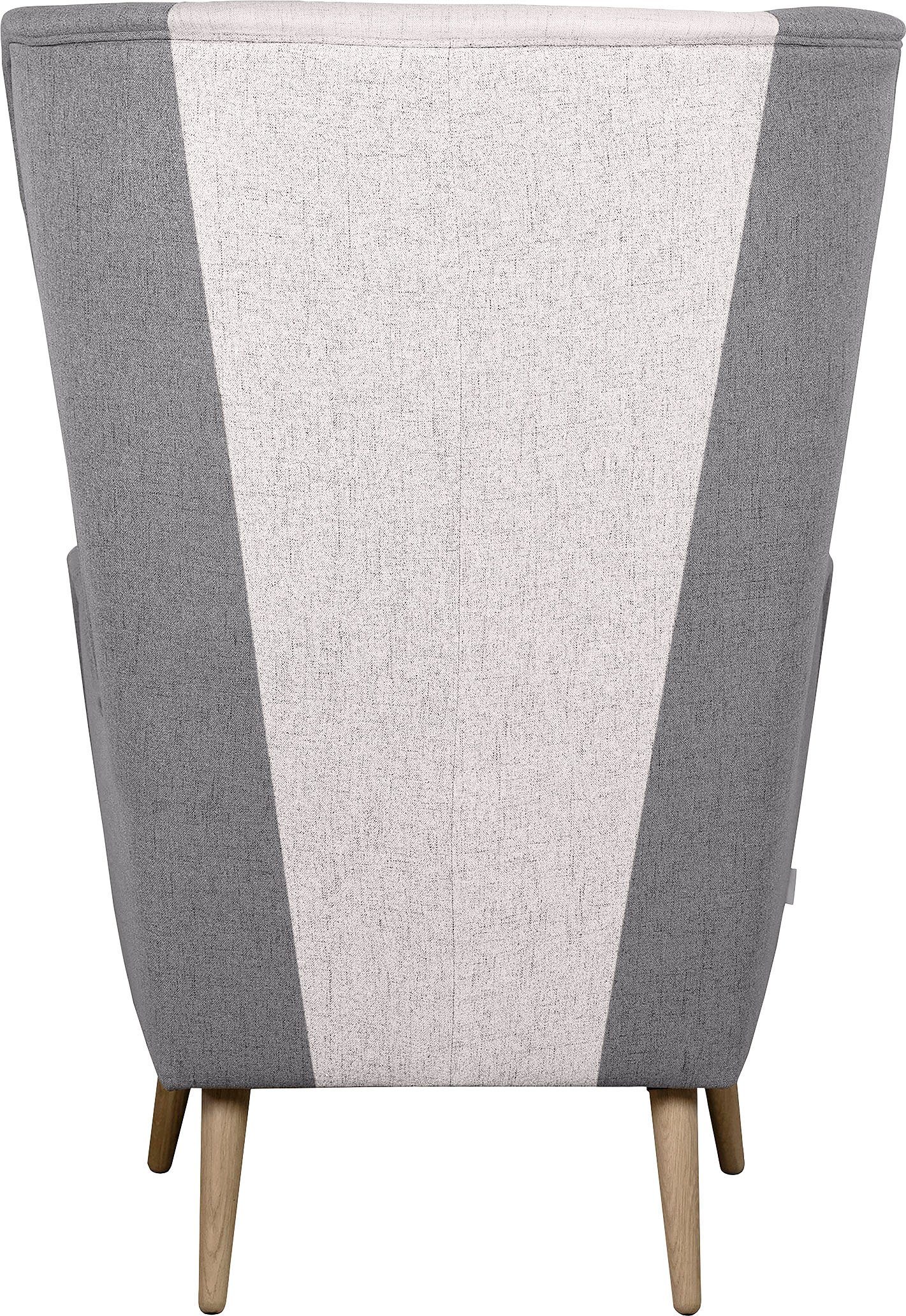 Home affaire Fauteuil Salla bekleding bouclé of fijne structuur, oorschelp fauteuil naar keuze met of zonder hocker, grote fauteuil: afm. bxdxh: 78x94x118cm
