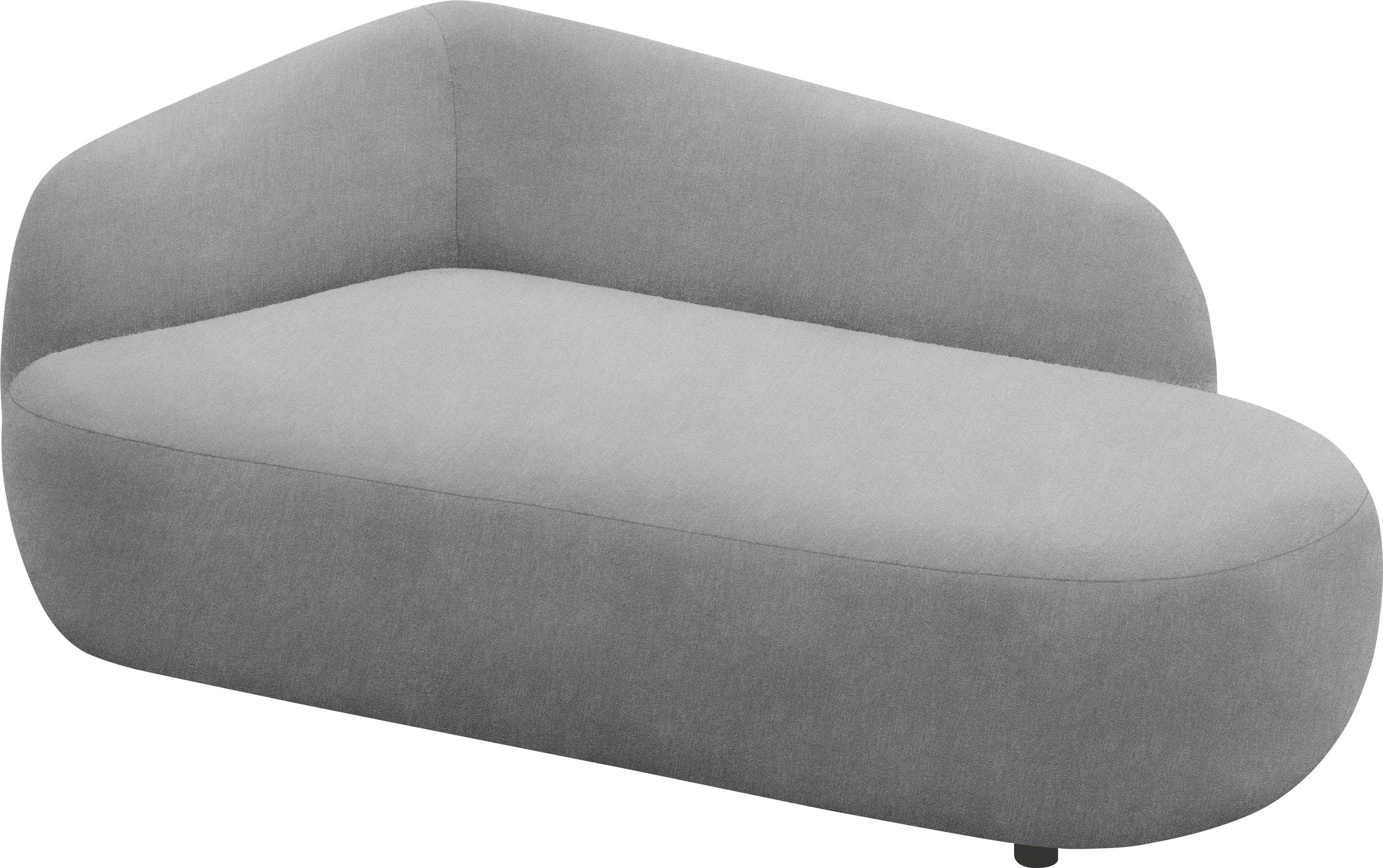andas Récamier Björnar incl. reversible-sierkussen: bloemmotief, resp. uni, Binnenvering, armleuning links of rechts naar keuze, B/D/H: 183x105x75 cm