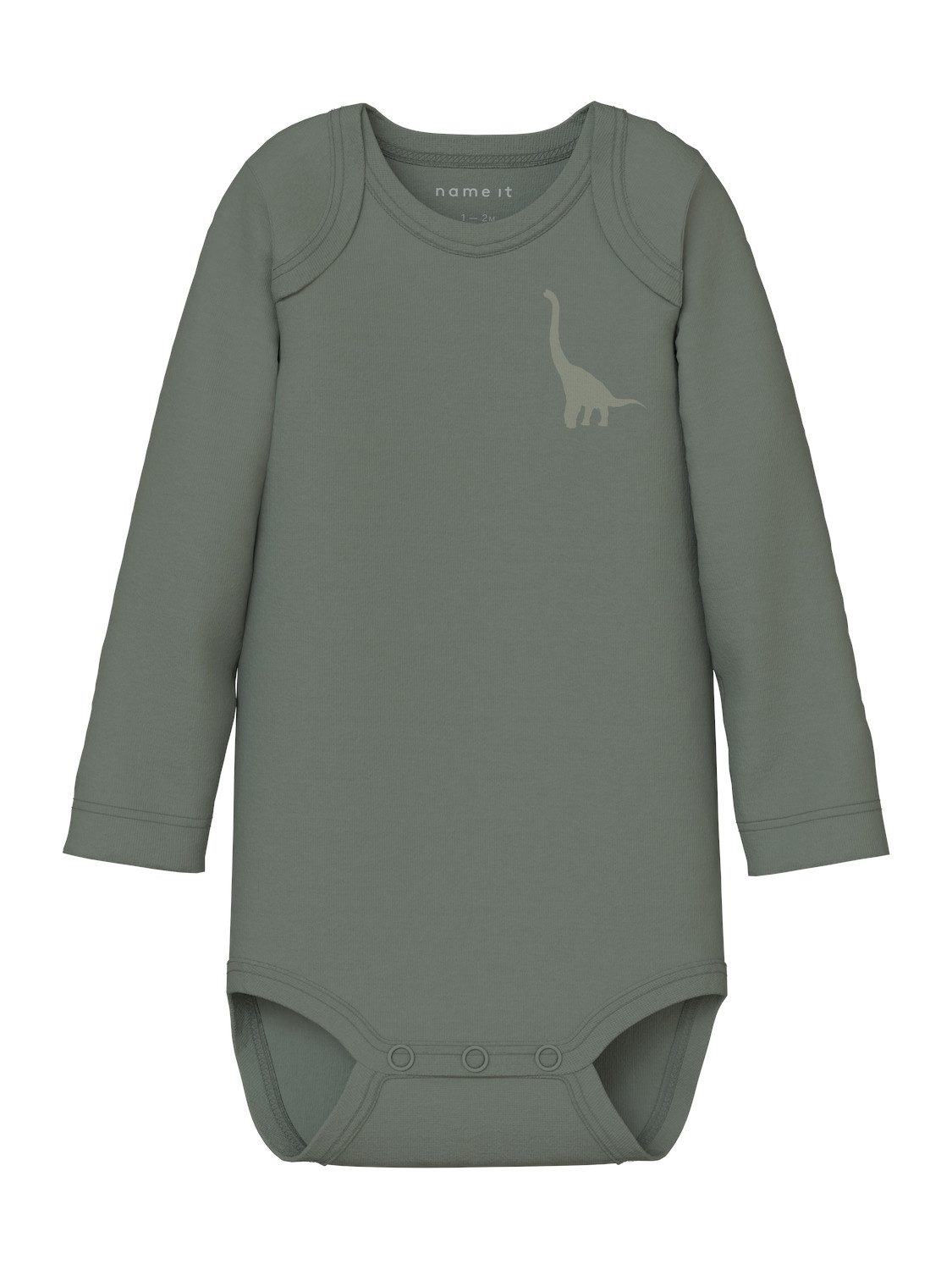 Name It Slaaponesie NBMBODY 3P LS GREEN DINO NOOS (set, 3-delig)