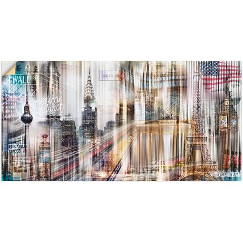 Artland artprint Metropole Skyline Abstrakte Collage