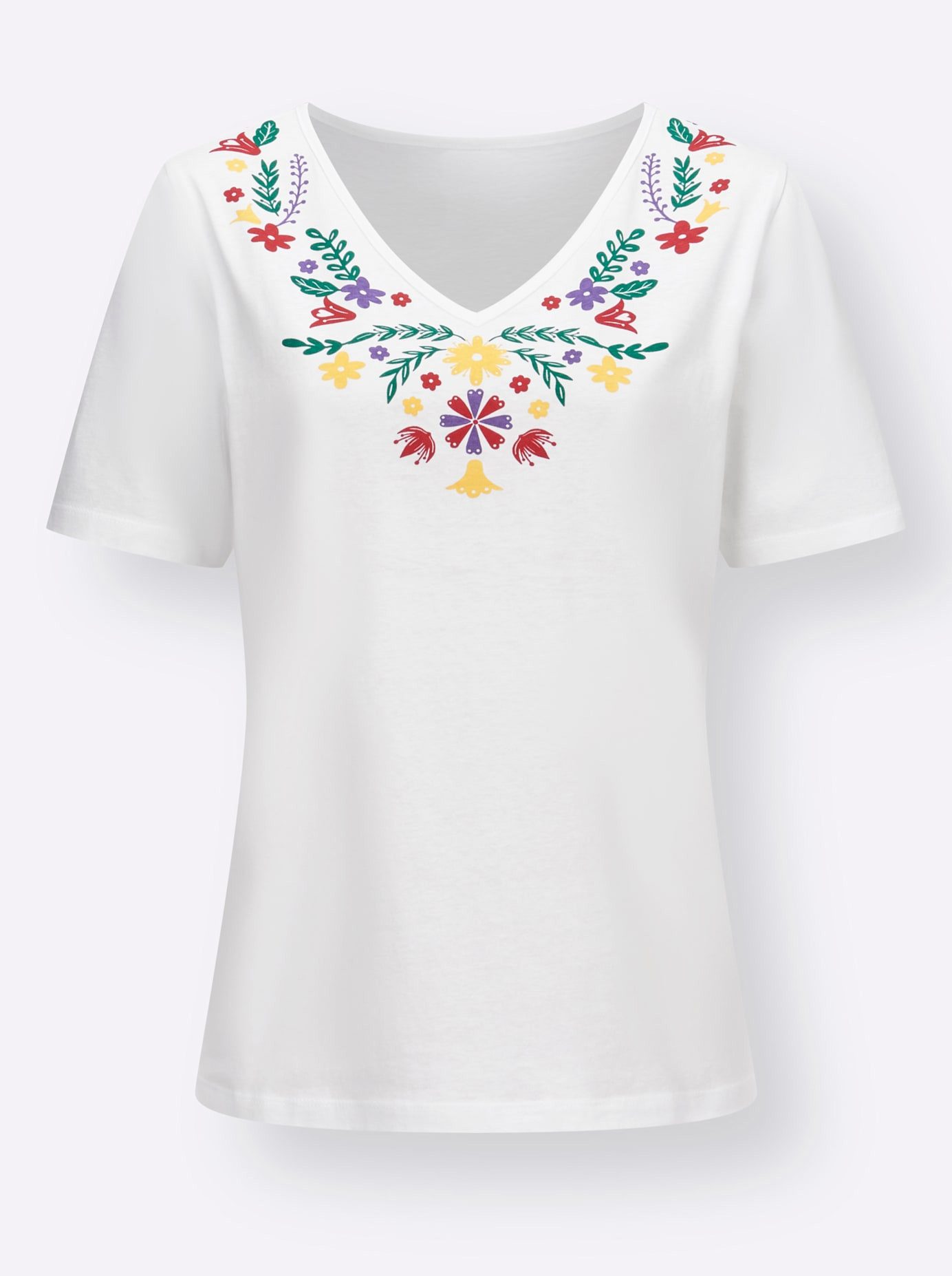 Classic Basics Shirt met V-hals Shirt met korte mouwen (1-delig)
