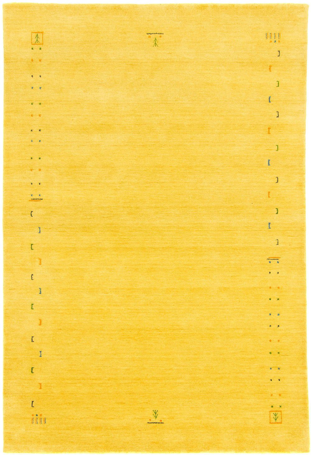 morgenland Wollen kleed GABBEH FEIN FENTH zuiver scheerwol veelkleurig randdessin, woonkamer