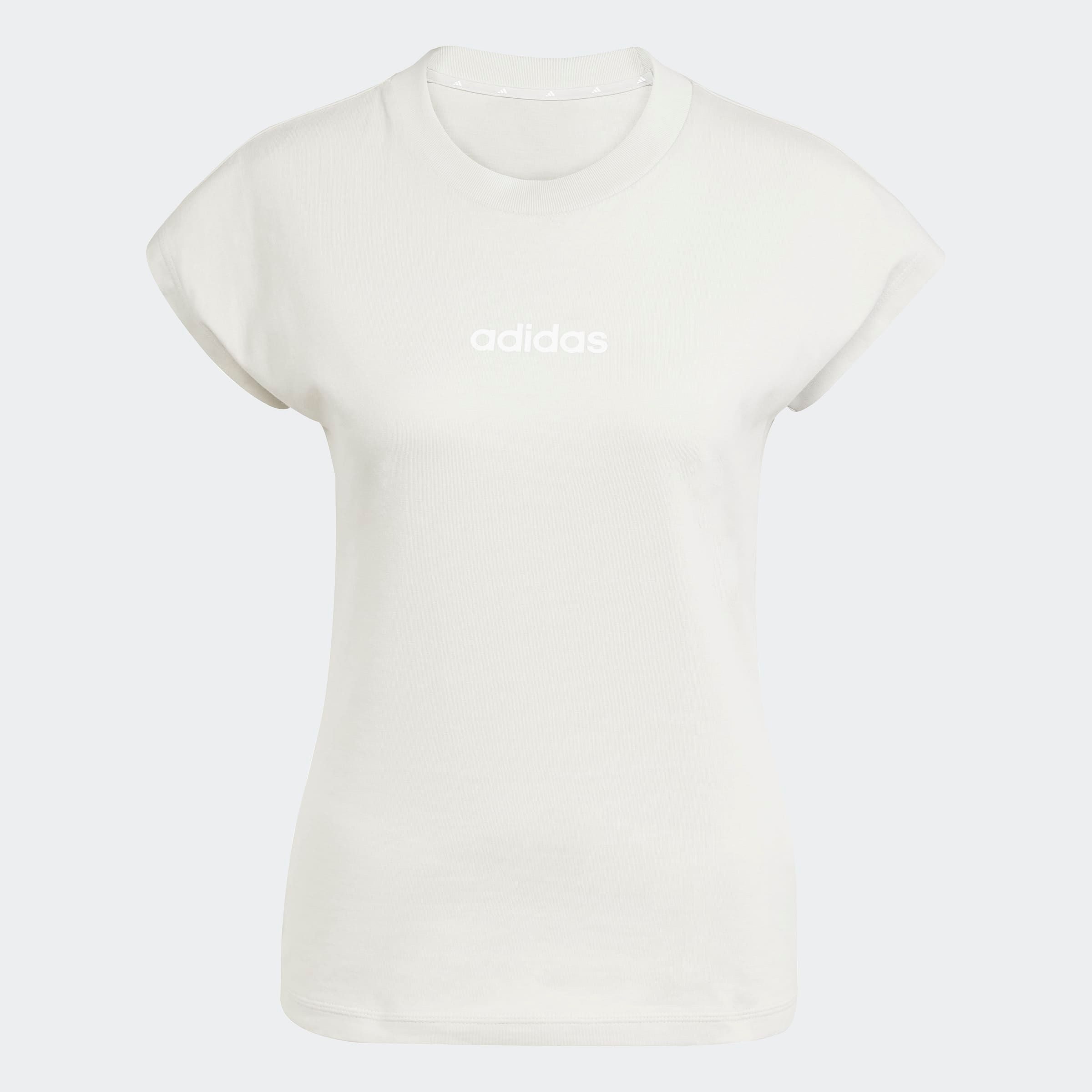 adidas Sportswear T-shirt W LIN SJ T Basic T-shirt van zacht materiaal