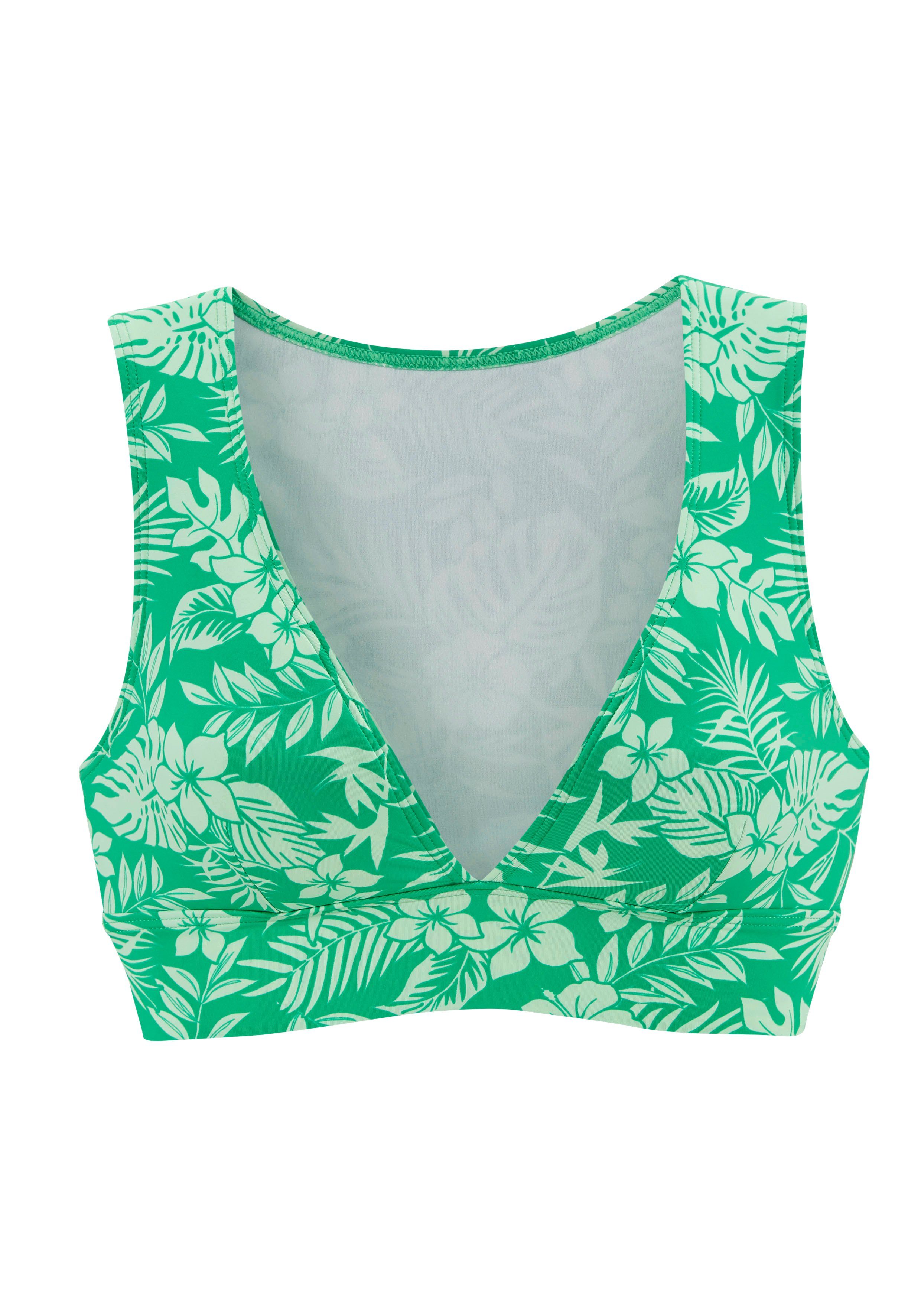 Venice Beach Bustierbikinitop Moloka met tropische print