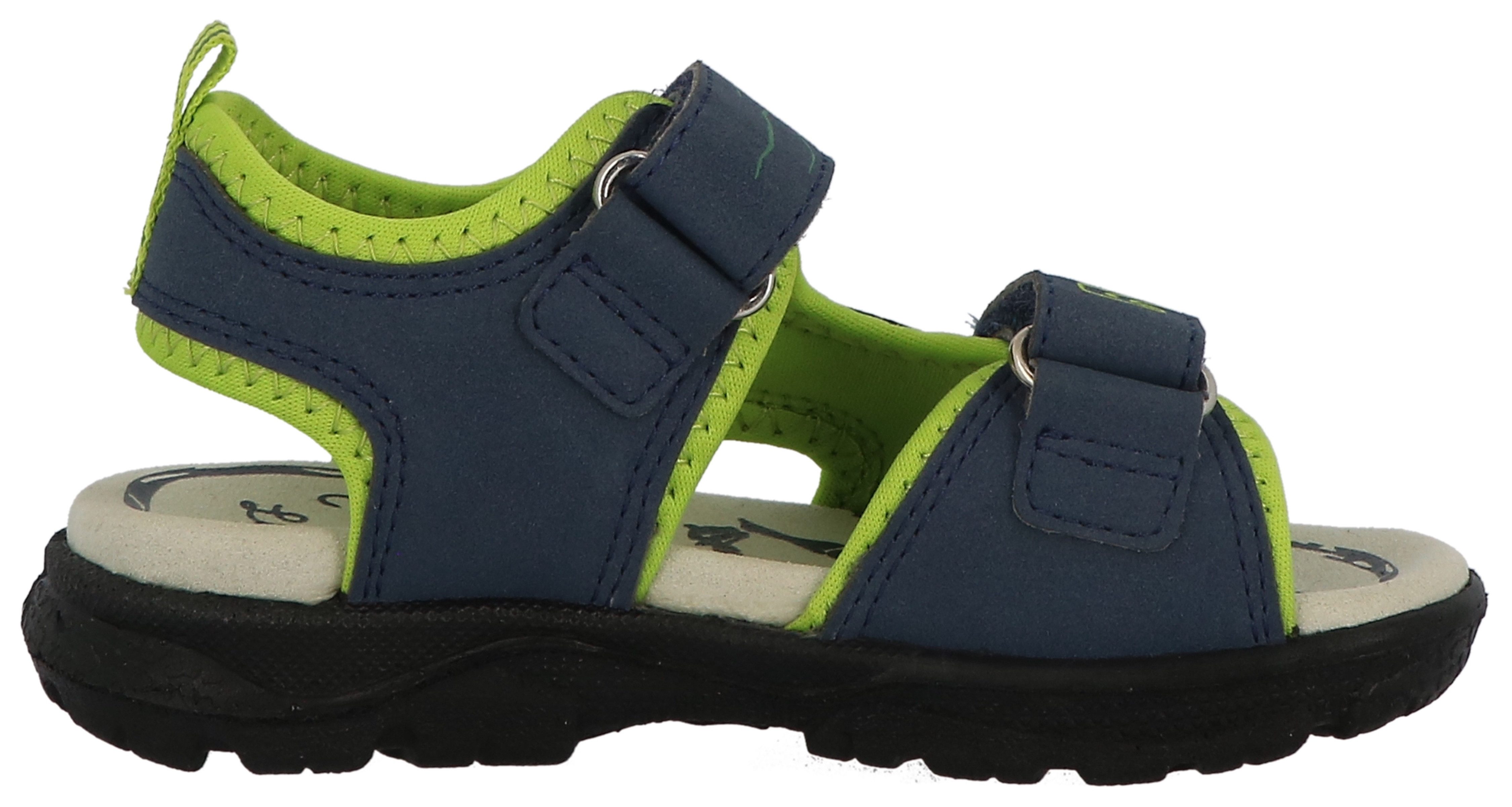 Lurchi Sandalen Krypto, knipper schoen , trekking sandaal met krokodil-motief, maatsjabloon om te downloaden