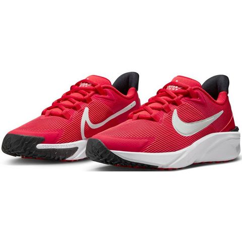 Nike Nike star runner 4 hardloopschoenen rood-wit kinderen kinderen