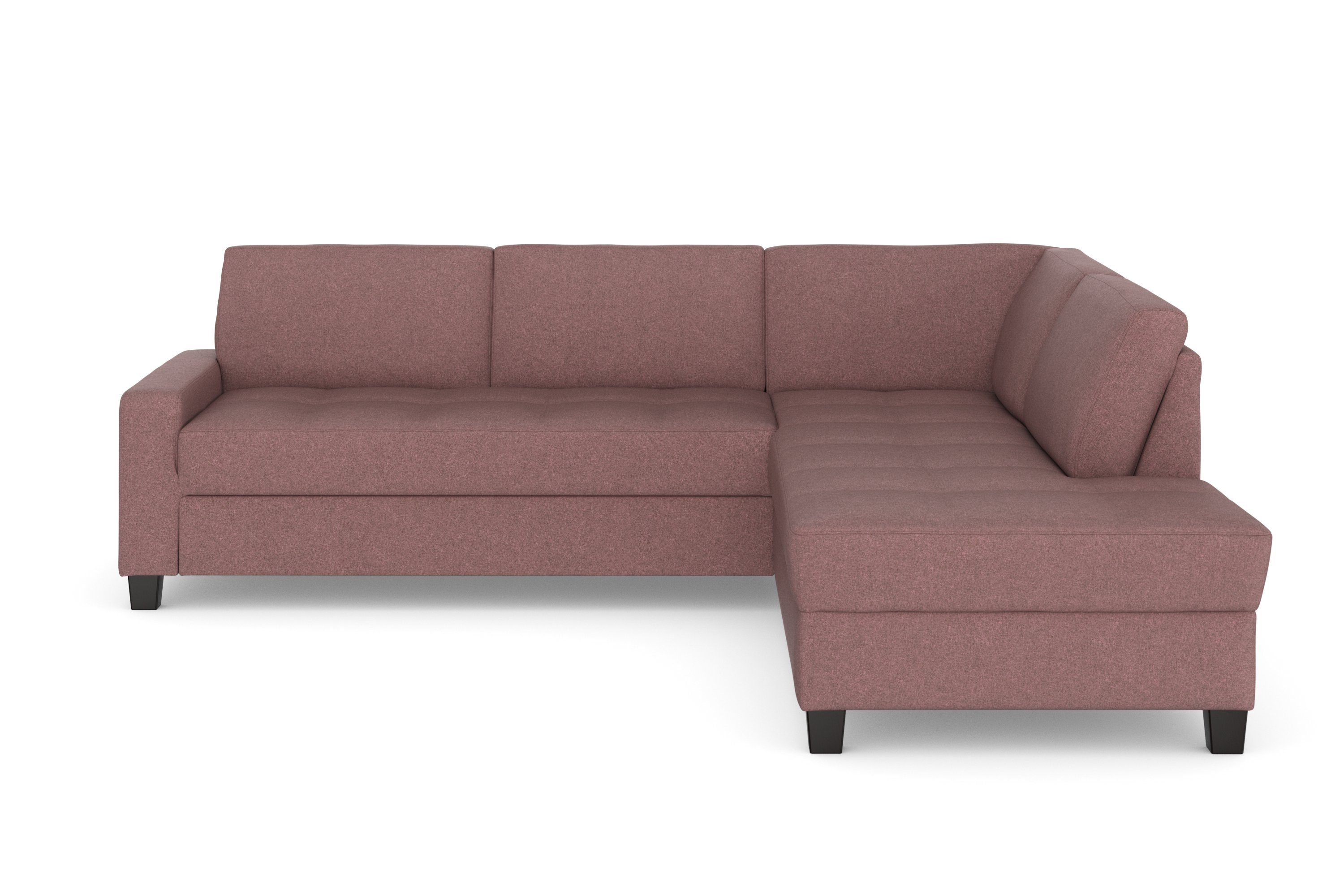 DOMO collection Hoekbank Florentina tijdloos en elegant, zitnaden als designelement, L-vorm