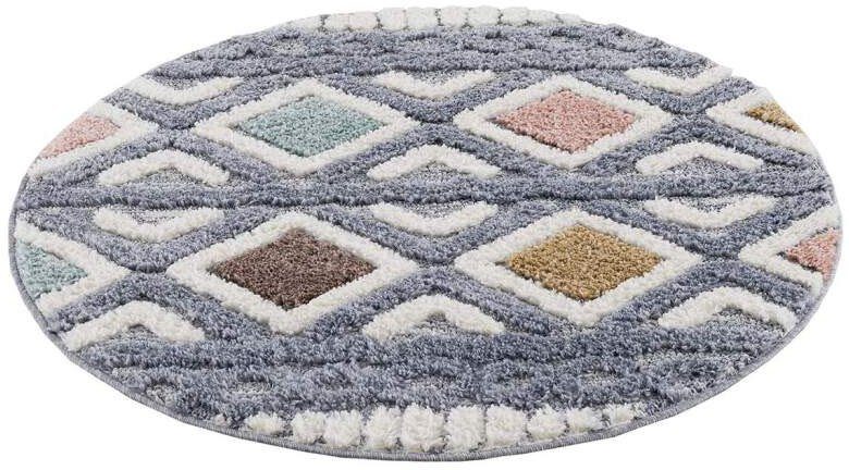Carpet City Hoogpolig vloerkleed Focus 3382 Boho-tapijt, hoog-laag patroon / 3D-effect, voor woonkamer, slaapkamer