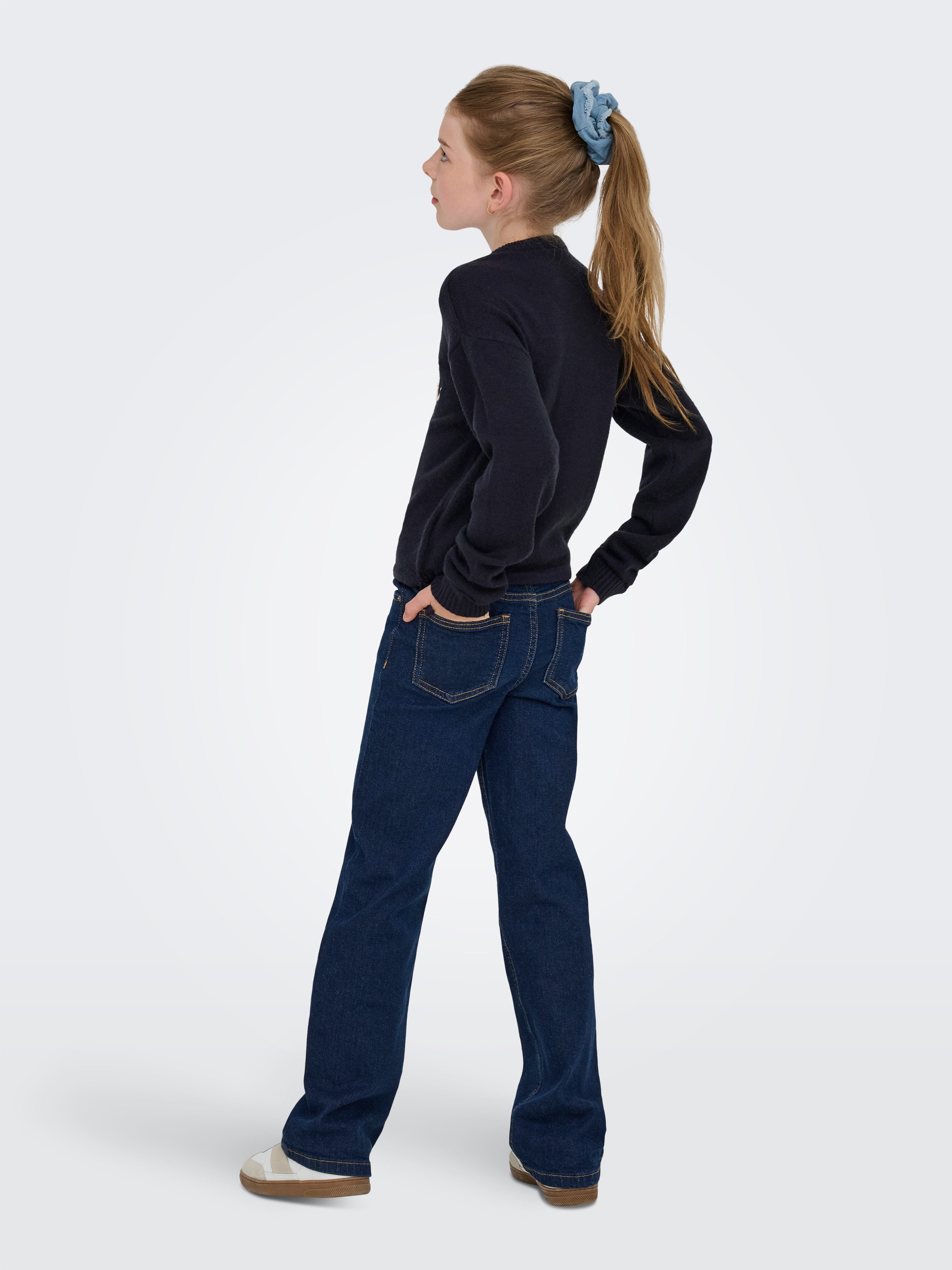 KIDS ONLY Gebreide trui KOGKATIA LS TEXT O-NECK CP KNT