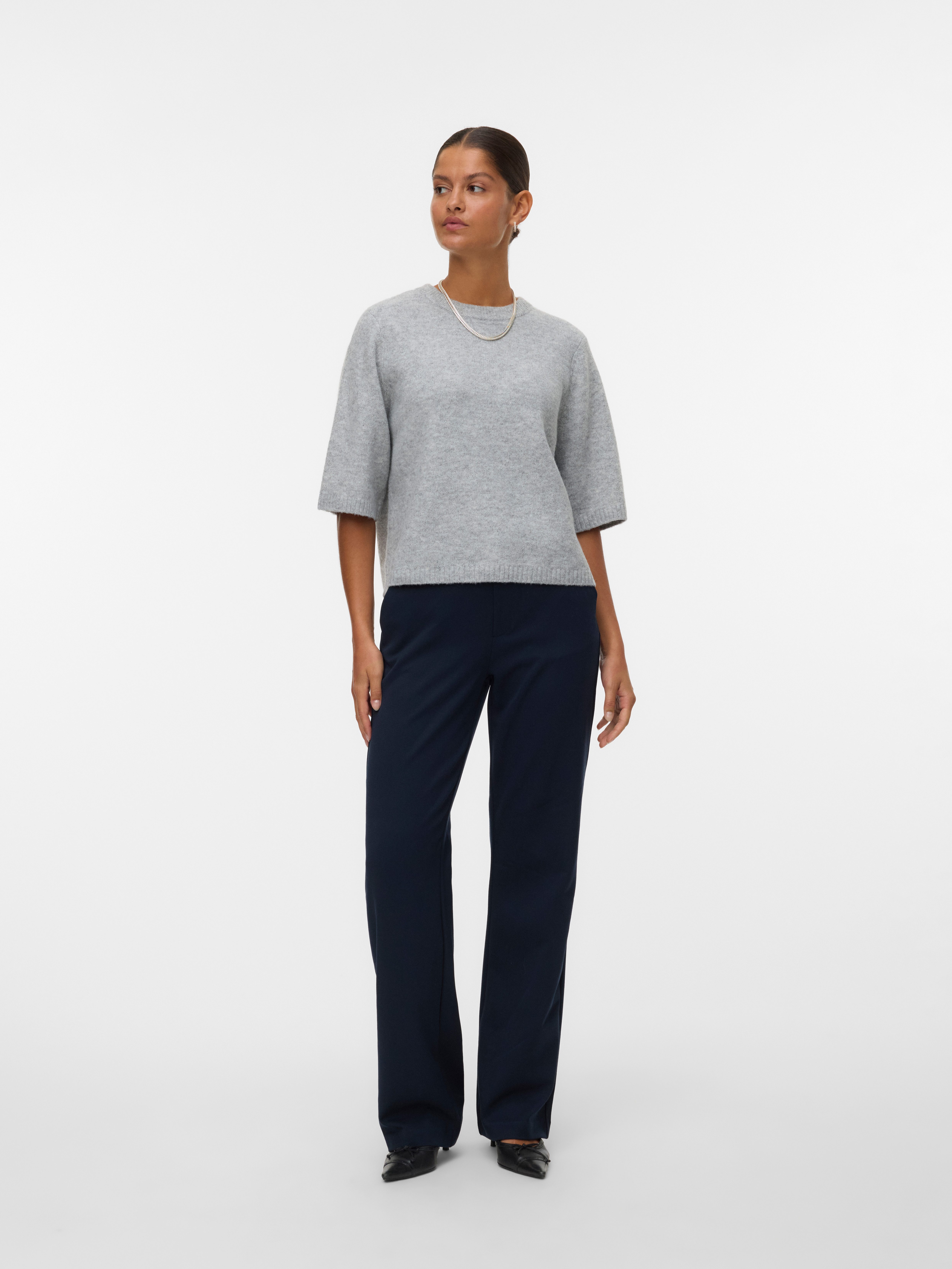 Vero Moda Trui met ronde hals VMBOOM 2/4 O-NK OVERSIZE PULLOVE GA NOOS