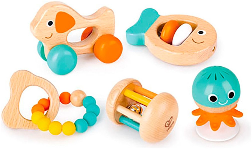 Hape Grijpspeeltje Sensoriek-set, 5-delig