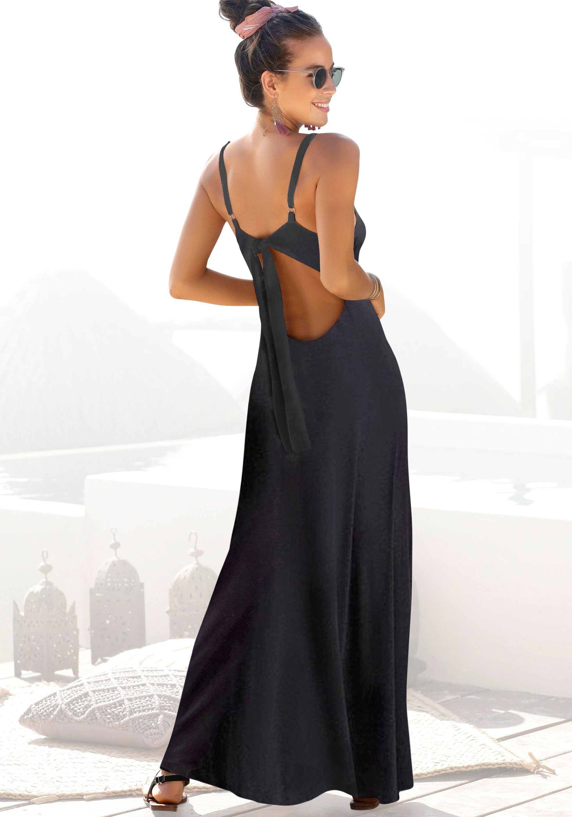 NU 25% KORTING: s.Oliver Beachwear maxi-jurk