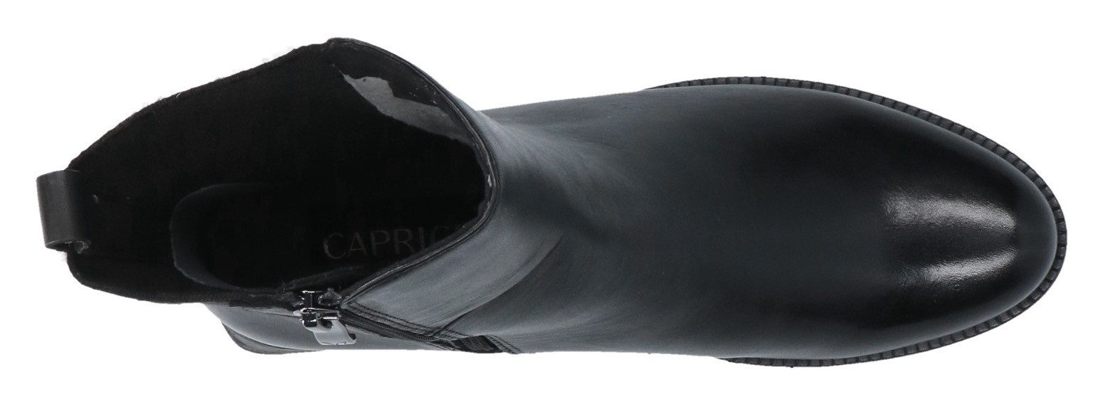 Caprice Chelsea-boots hakken, enkellaars, comfort schoen met brede stretchinzet
