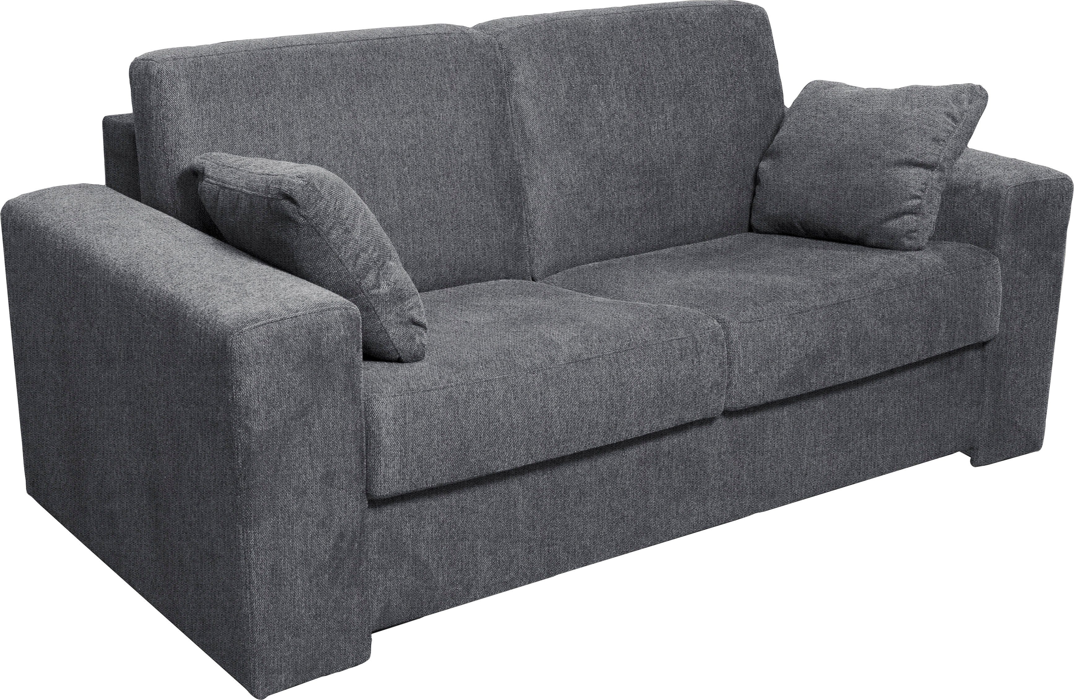 Home affaire 2-zitsbank Roma matras hoogte 14 cm Bedfunctie, met vering, Afmeting liggend ca. 123x198 cm