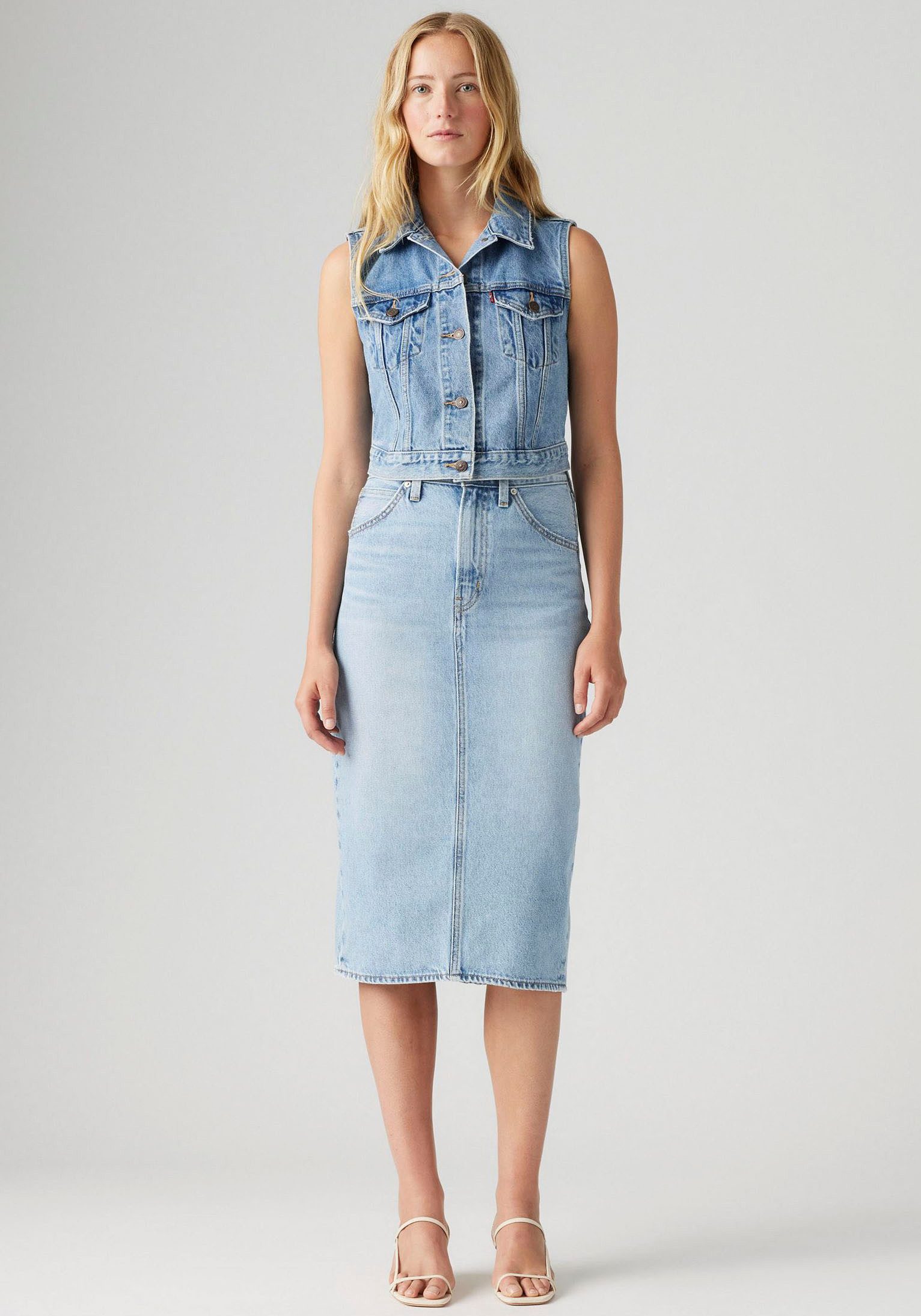 Levi's® Jeans rok HR BACK SLIT SKIR