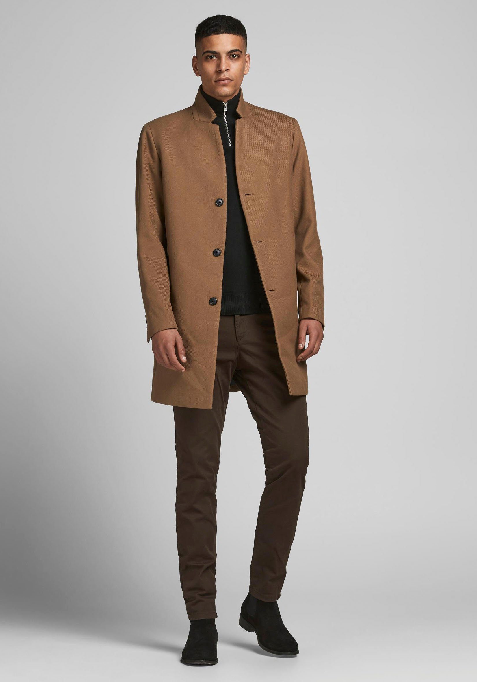 Jack & Jones Trui met ronde hals EMIL KNIT HALF ZIP