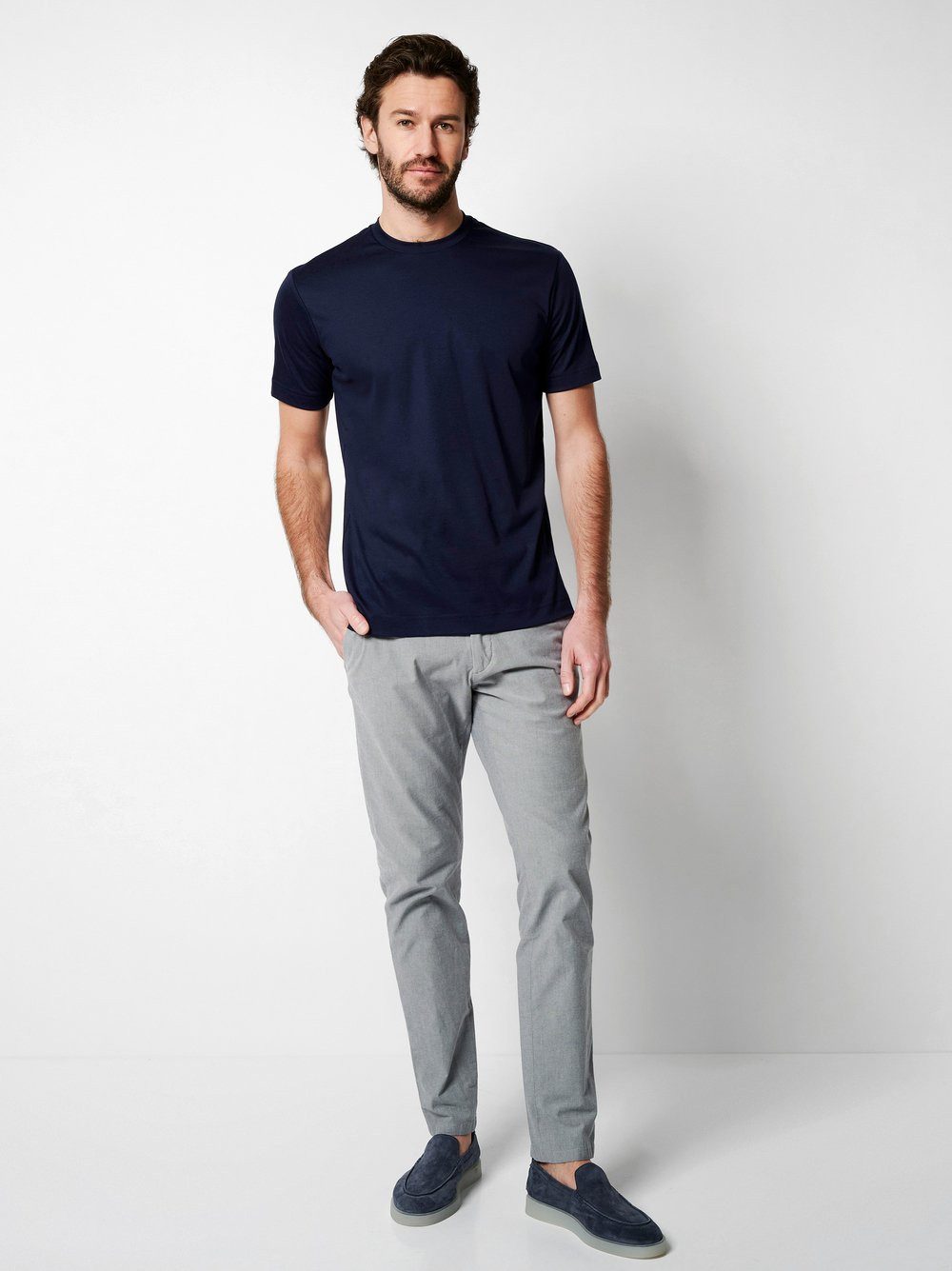 Desoto T-shirt Jersey T-Shirt Ronde hals half lange mouw