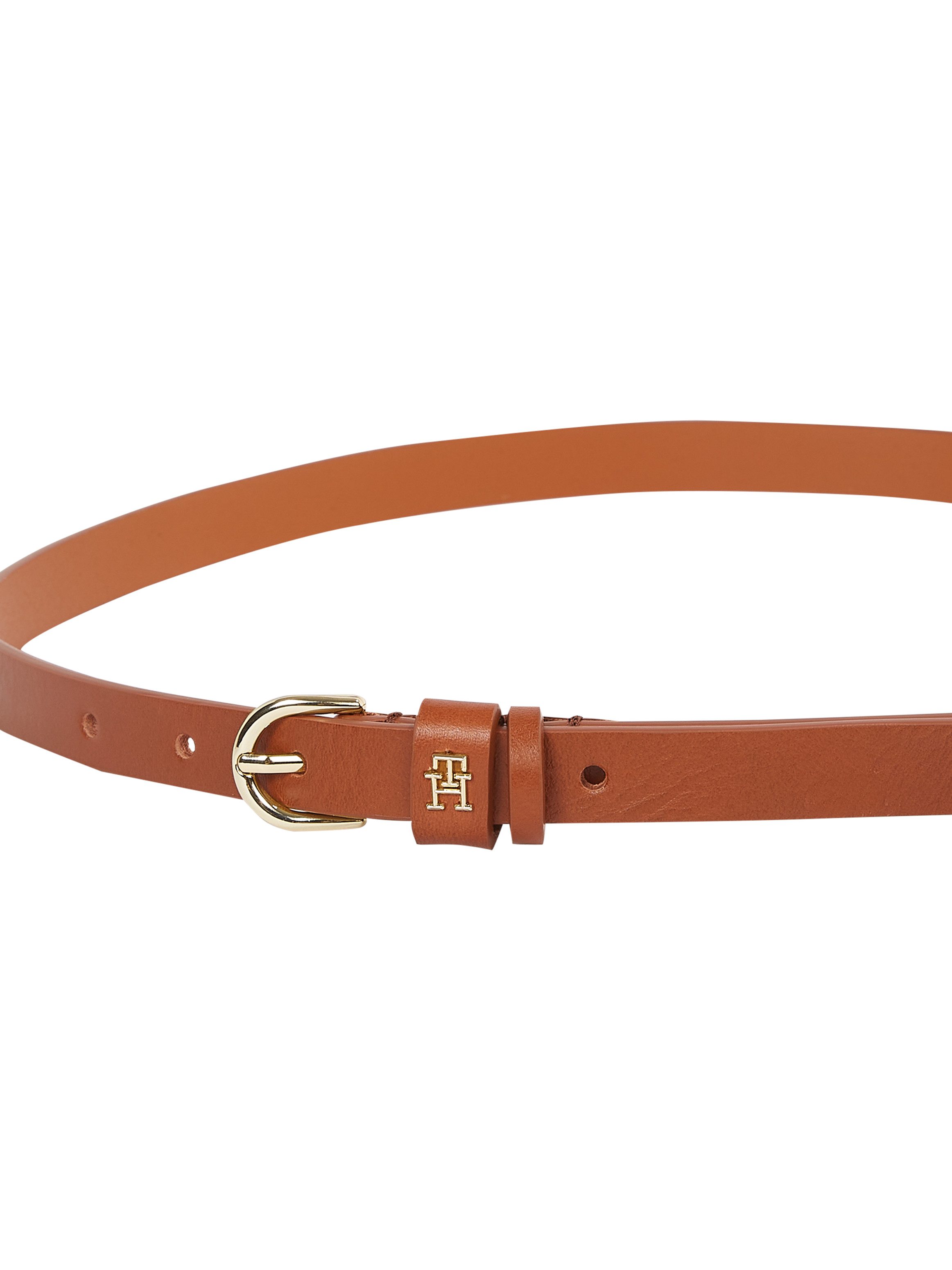Tommy Hilfiger Leren riem ESSENTIAL EFFORTLESS 1.5 Ovale eenvoudig pin sluiting, logo-embleem