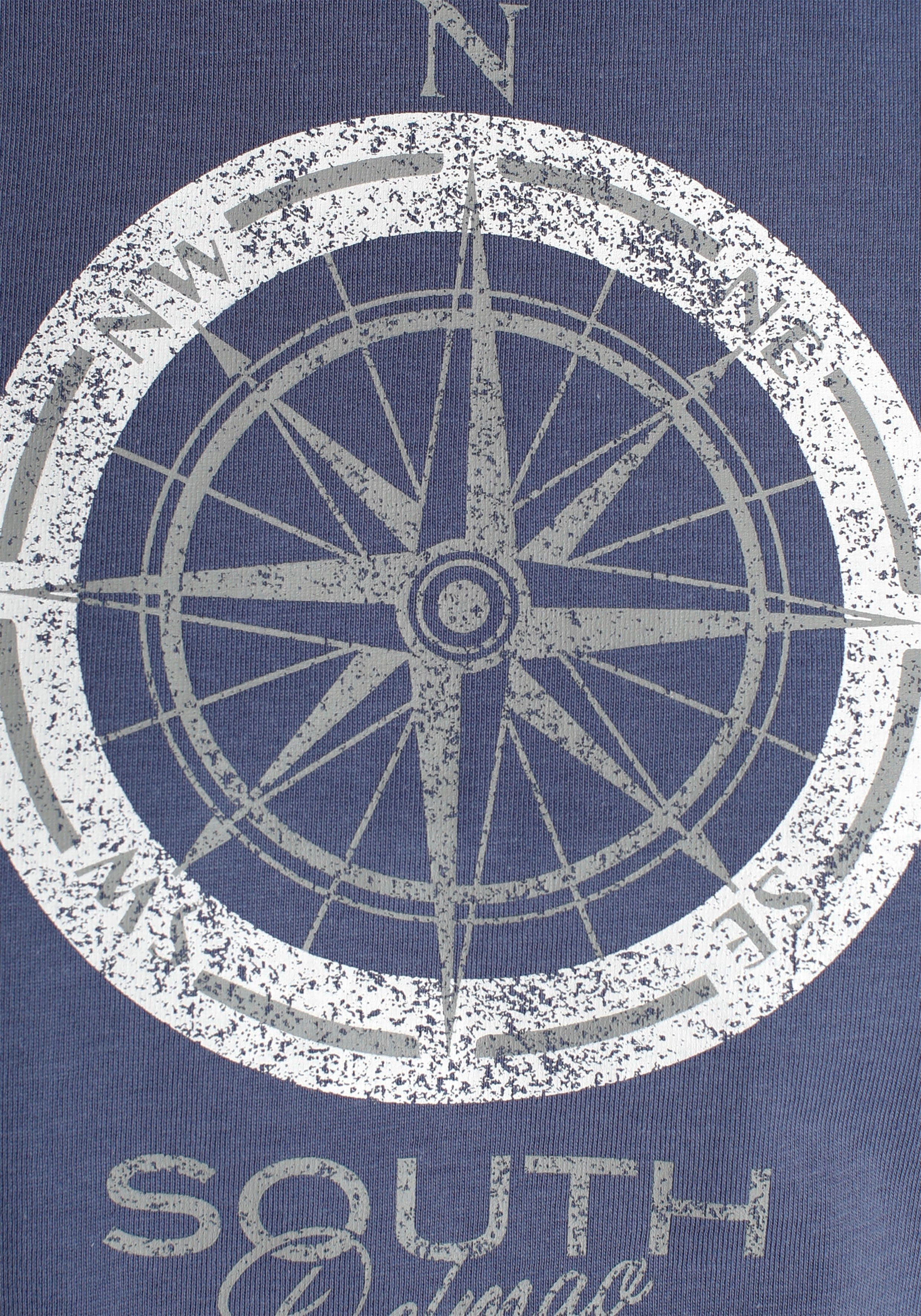 DELMAO T-shirt Korte mouw, bedrukt, ronde hals, van katoen