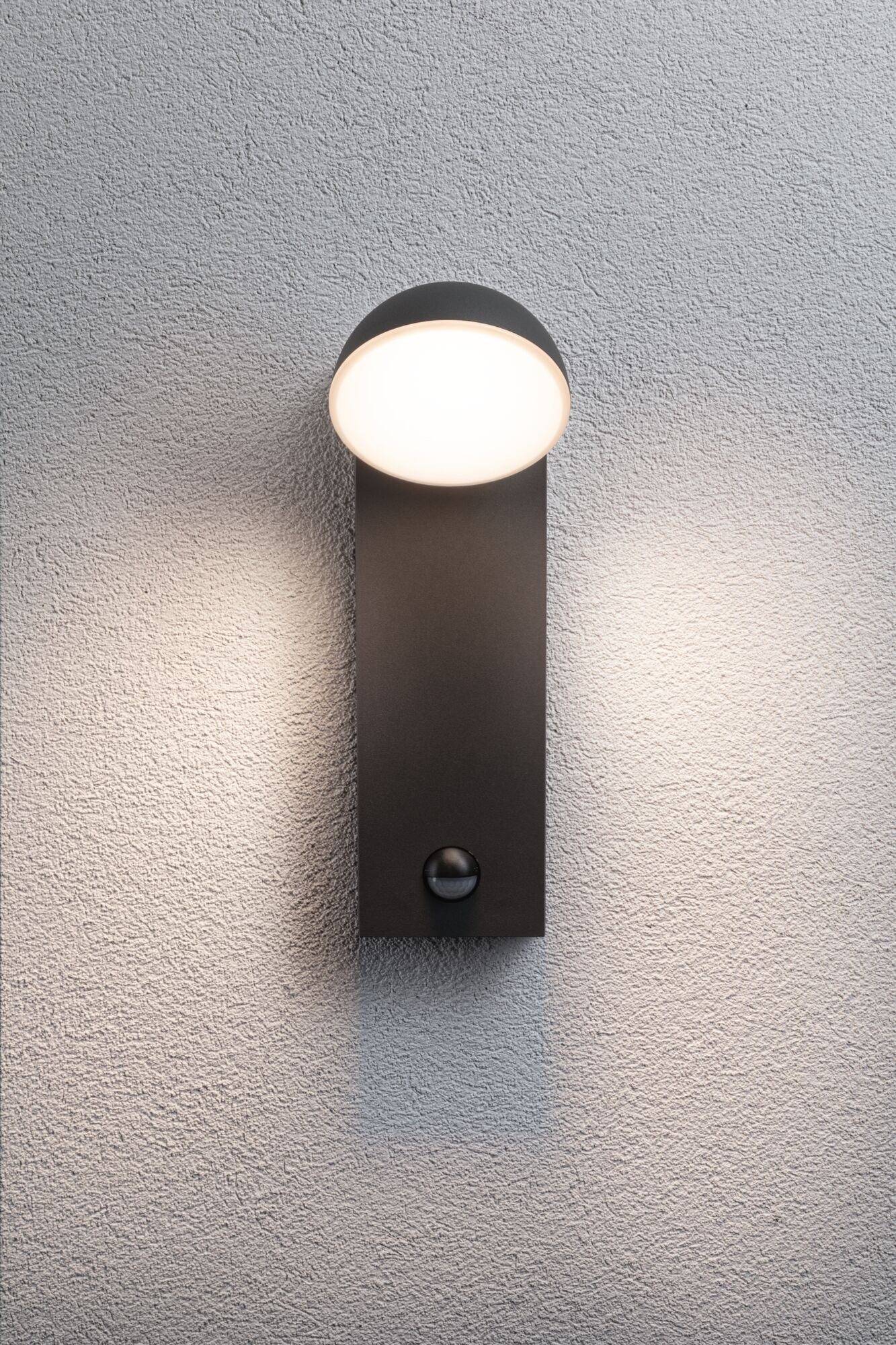 Paulmann Led-wandlamp voor buiten Puka IP44 rond 110x125mm 3000K 8,5W 460lm 230V Antraciet Aluminium (1 stuk)