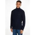 tommy hilfiger coltrui exaggerated structure roll neck blauw