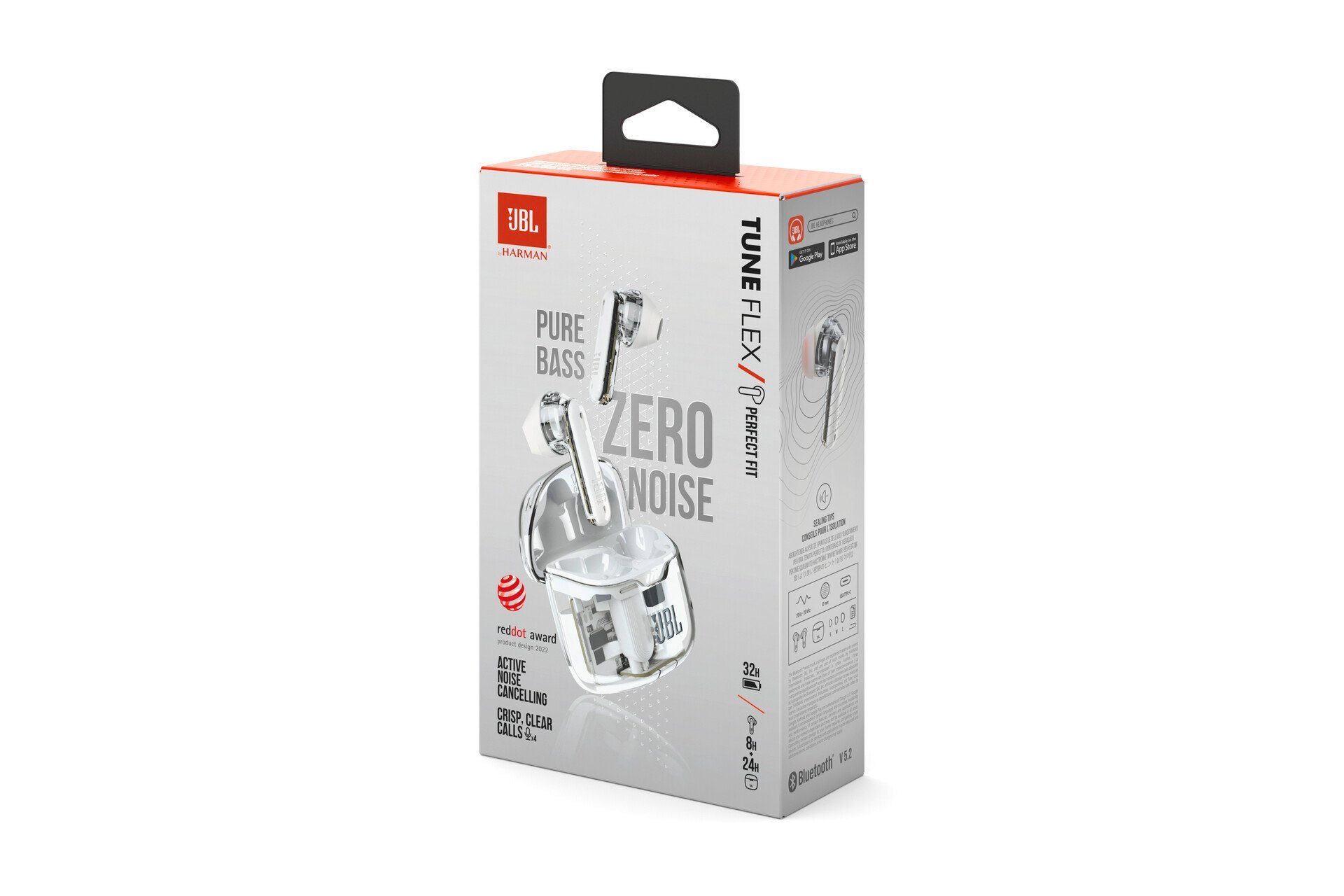 JBL Wireless in-ear-hoofdtelefoon Tune Flex Ghost- Sonderedition