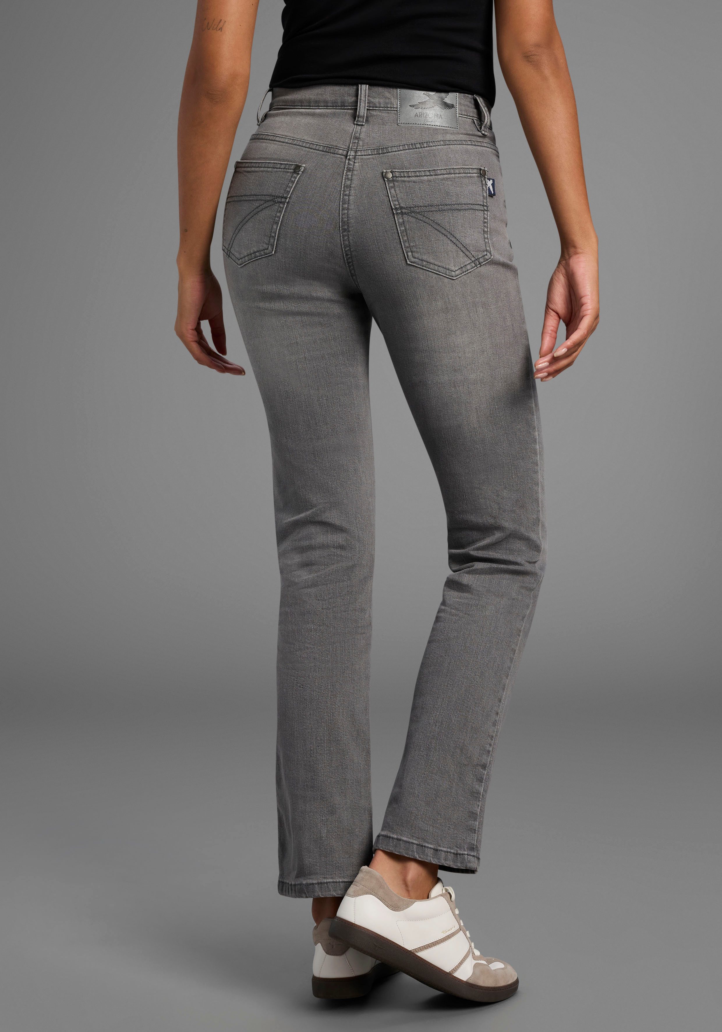 Arizona Rechte jeans Annett comfortabele pasvorm, 5-pocket-stijl, hoge taille