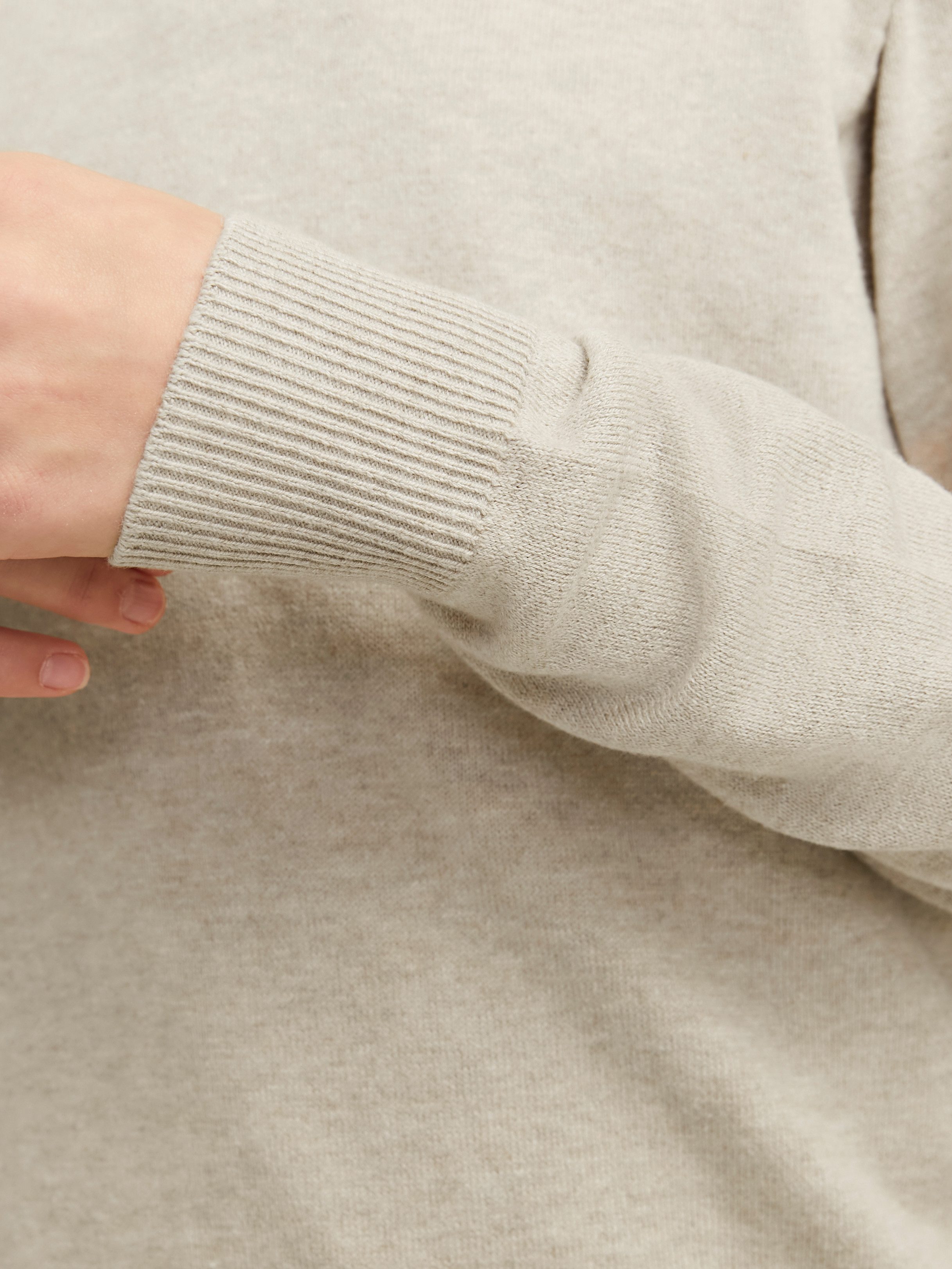 Jack & Jones Junior Schipperstrui JJEEMIL KNIT HALF ZIP NOOS JNR