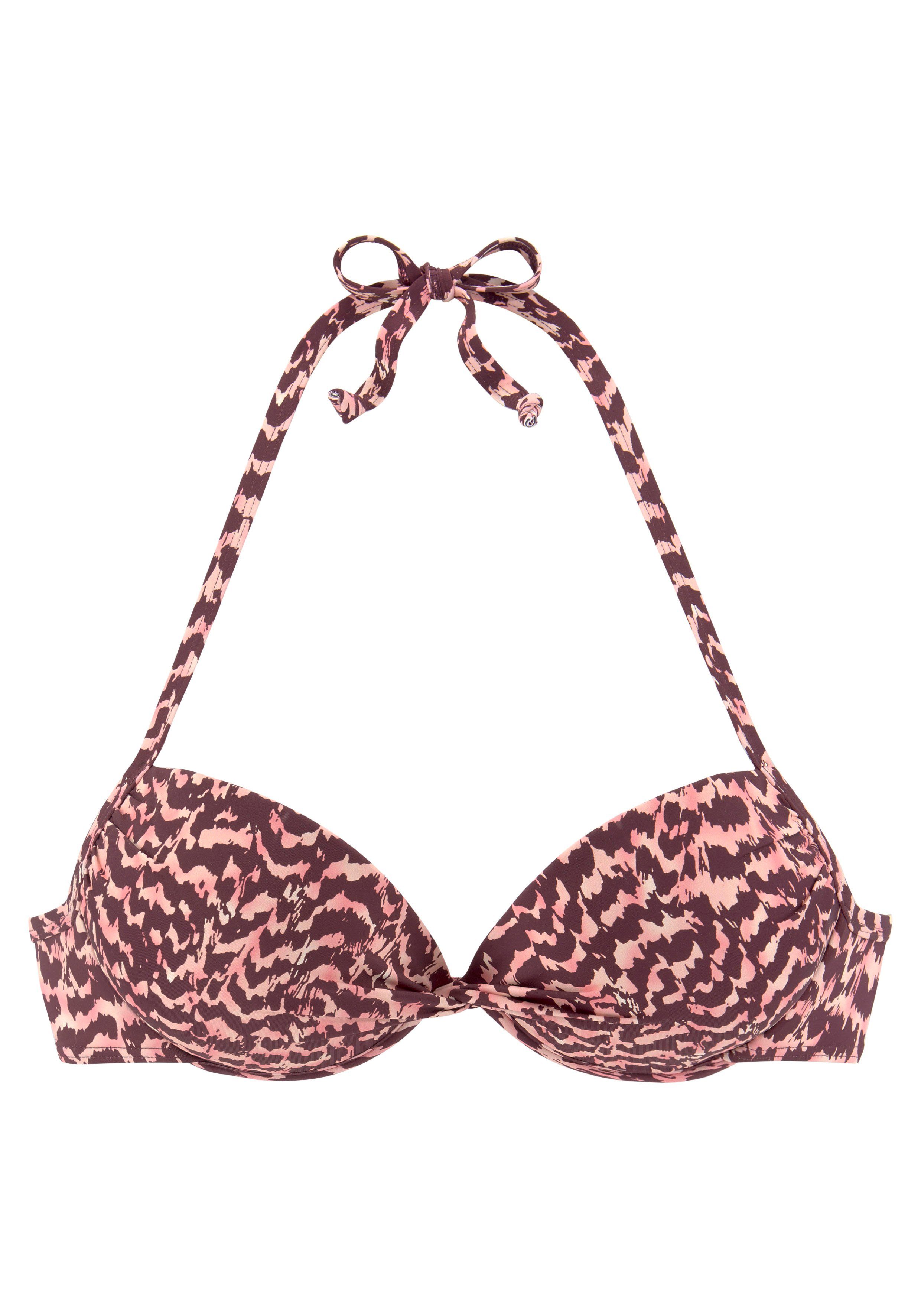 Lascana Push-upbikinitop Holly met knoopdetail