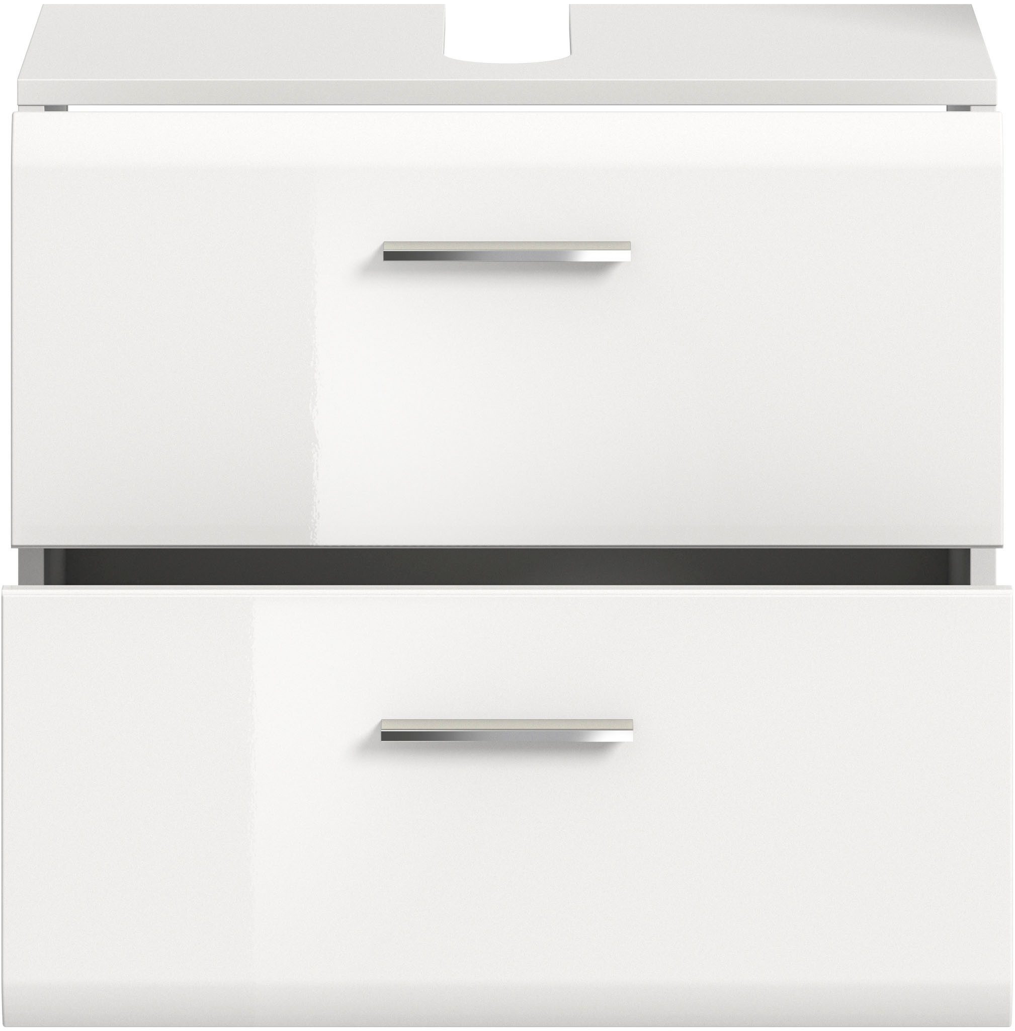 INOSIGN Wastafelonderkast FLORENZ, TOPSELLER!, Breedte 60 cm, 2 lades, incl. sifonaansluiting