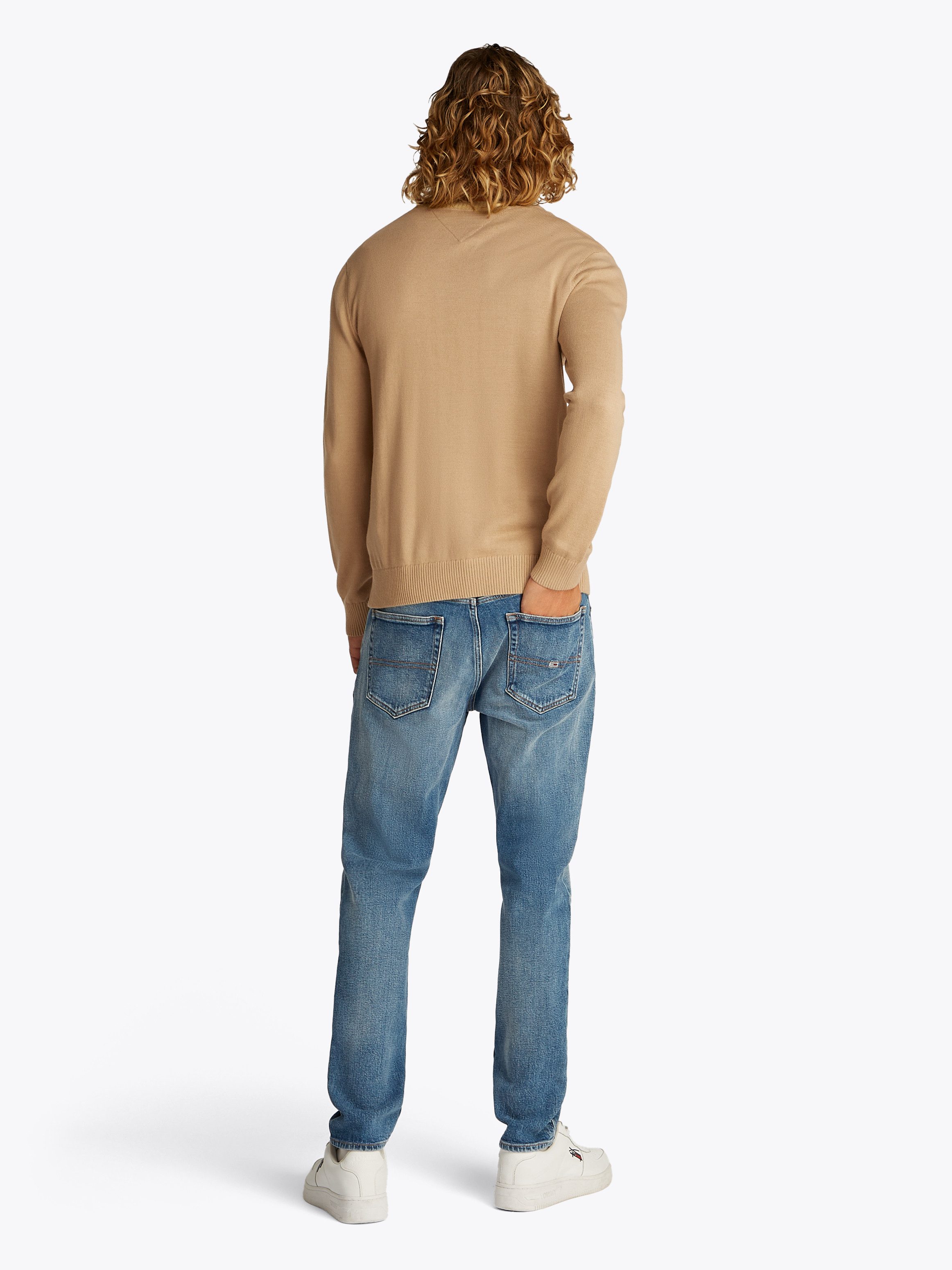 TOMMY JEANS Trui met ronde hals TJM SLIM ESSENTIAL LIGHT SWEATER