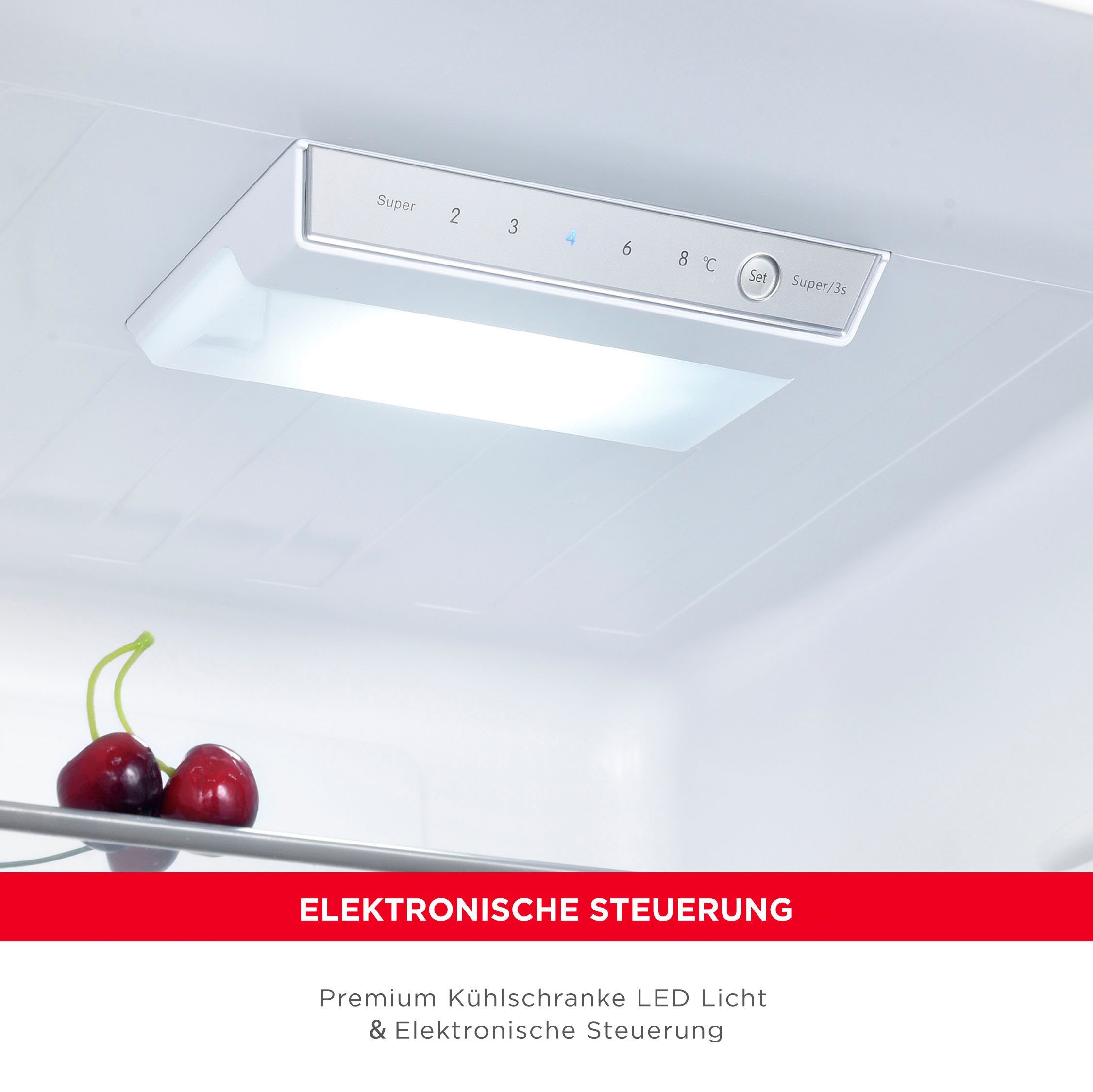 Hanseatic Koel-vriescombinatie HKGK18560CNFWDI NoFrost, Waterdispenser (1 stuk)