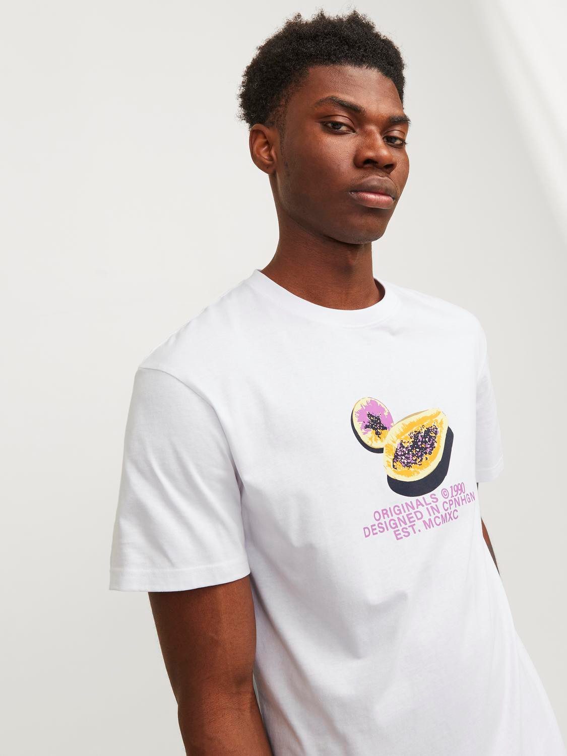 Jack & Jones T-shirt JORTAMPA AOP BRANDING TEE SS C.N SN