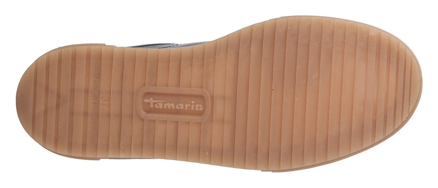 Tamaris Plateausneakers veterschoen, lage schoen, vrijetijdsschoen met gepolsterde schachtversteviging