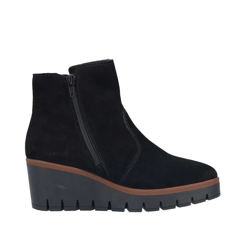 Rieker Winterlaarsjes , wedge boots, basic enkellaars met binnenrits, smalle vorm